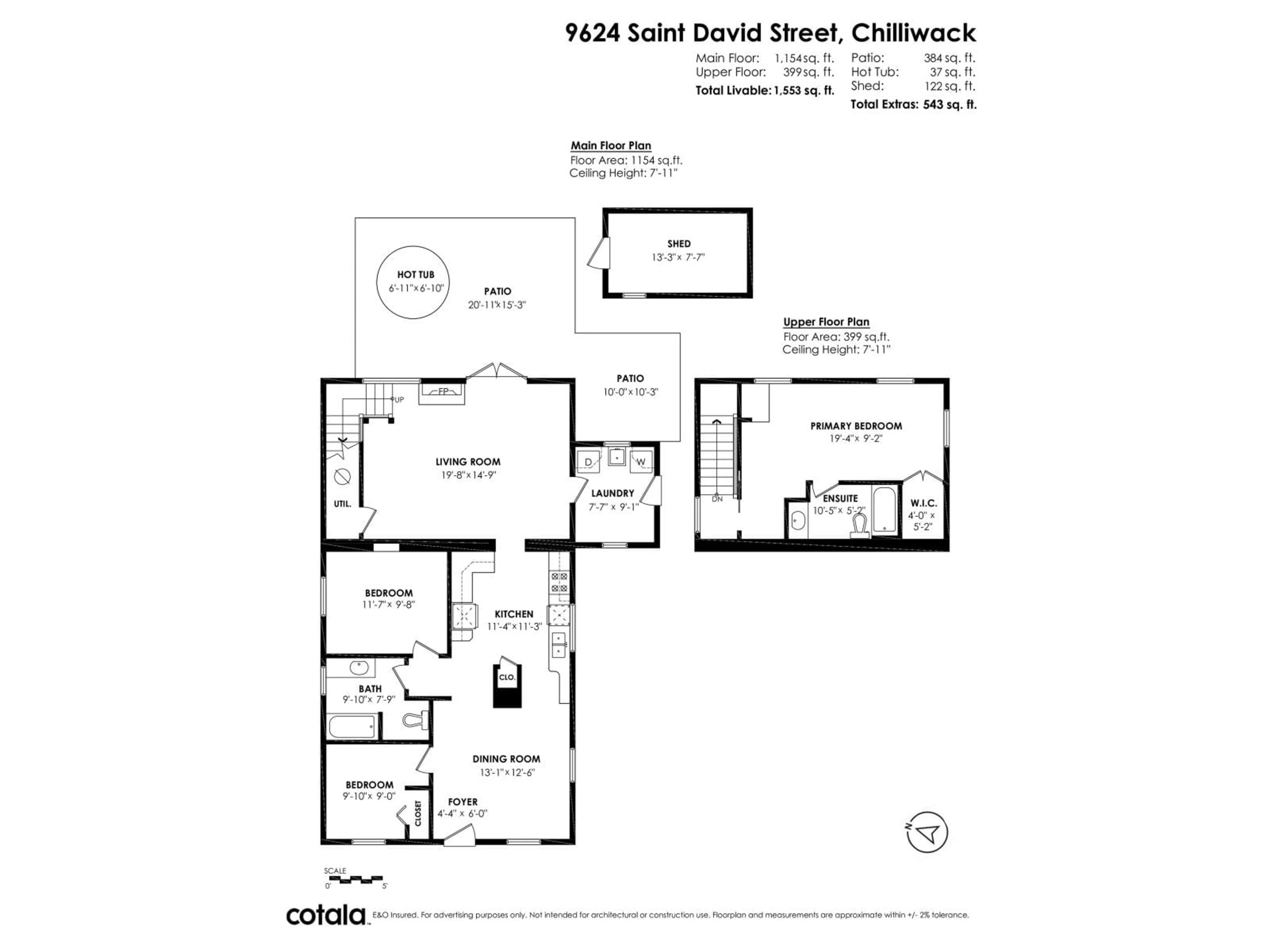 Floor plan for 9624 ST. DAVID STREET|Chilliwack Proper , Chilliwack British Columbia V2P5B6