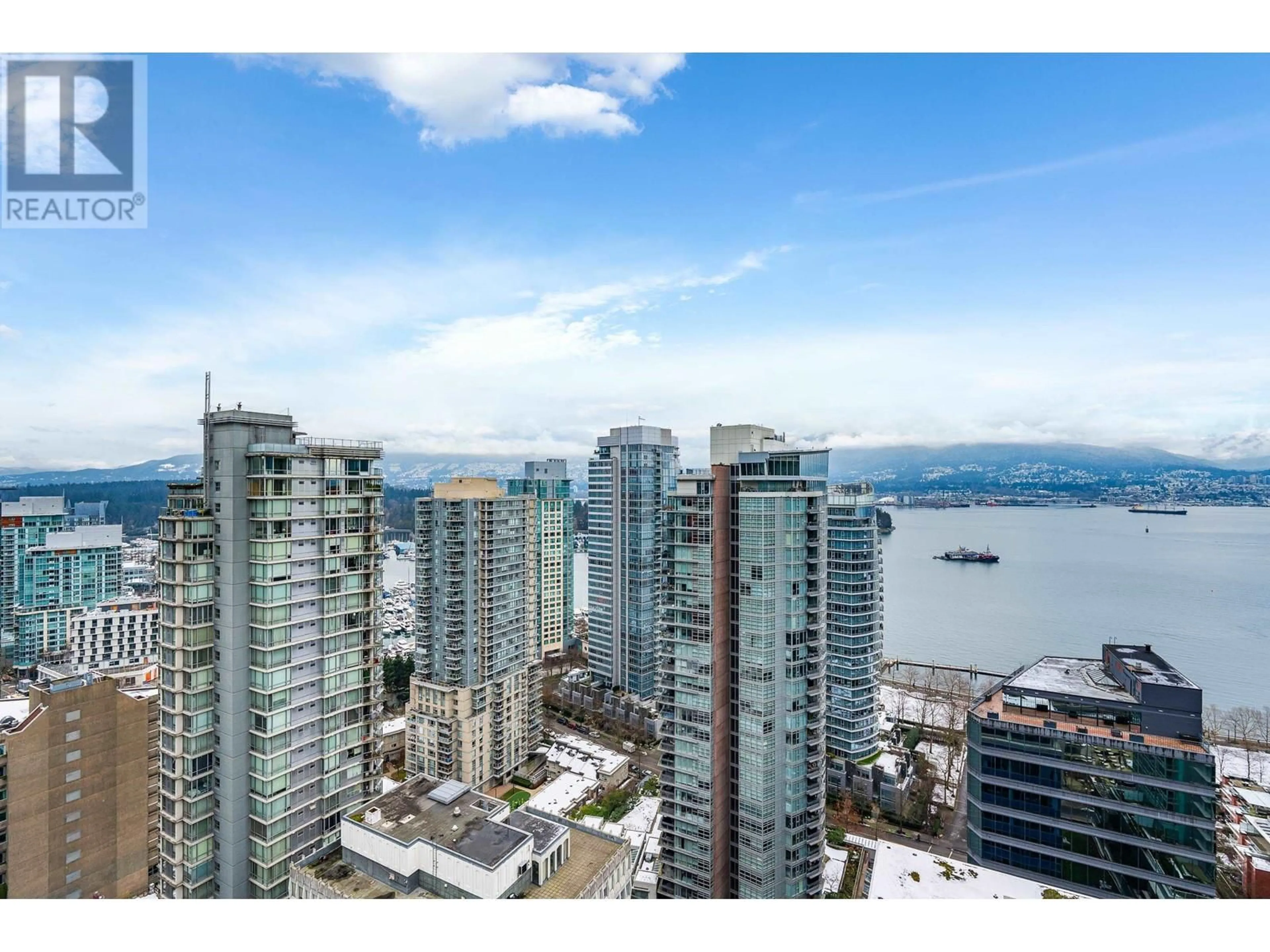 A pic from outside/outdoor area/front of a property/back of a property/a pic from drone, city buildings view from balcony for 2802 1188 W PENDER STREET, Vancouver British Columbia V6E0A2