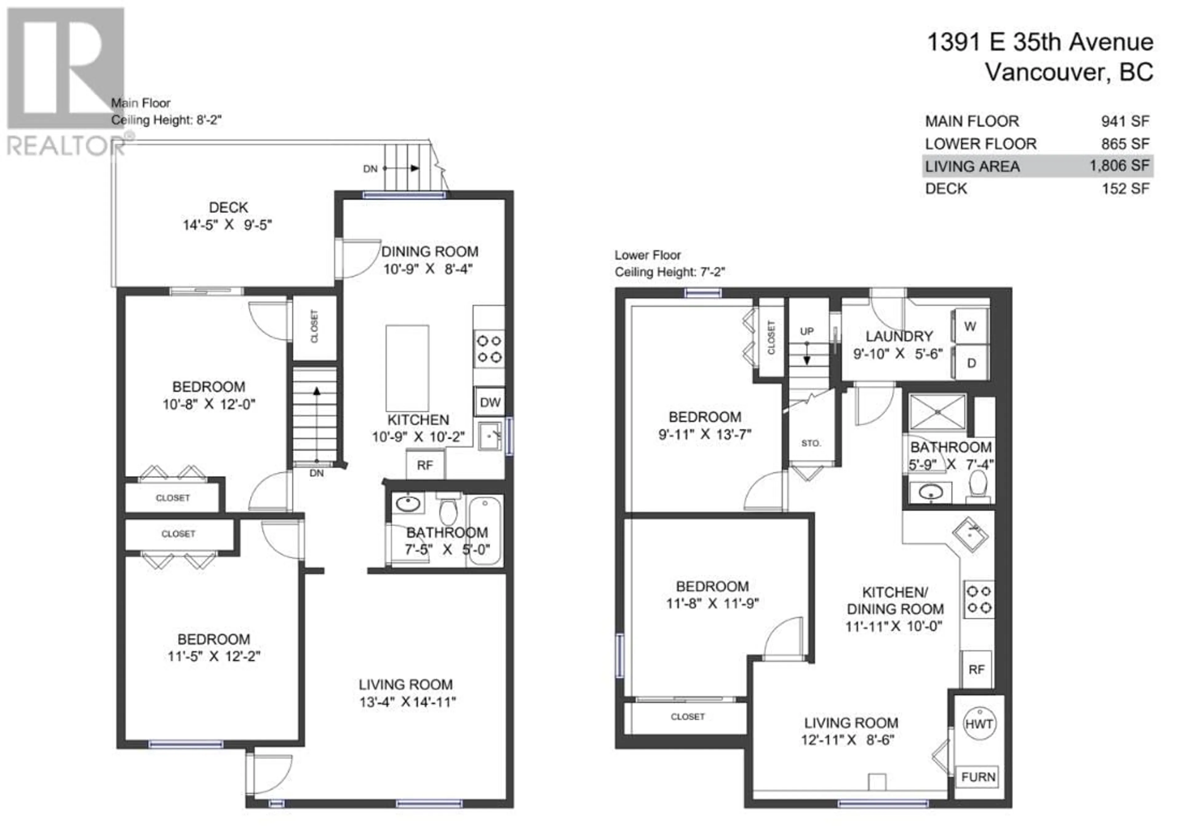 Floor plan for 1391 E 35TH AVENUE, Vancouver British Columbia V5W1C2