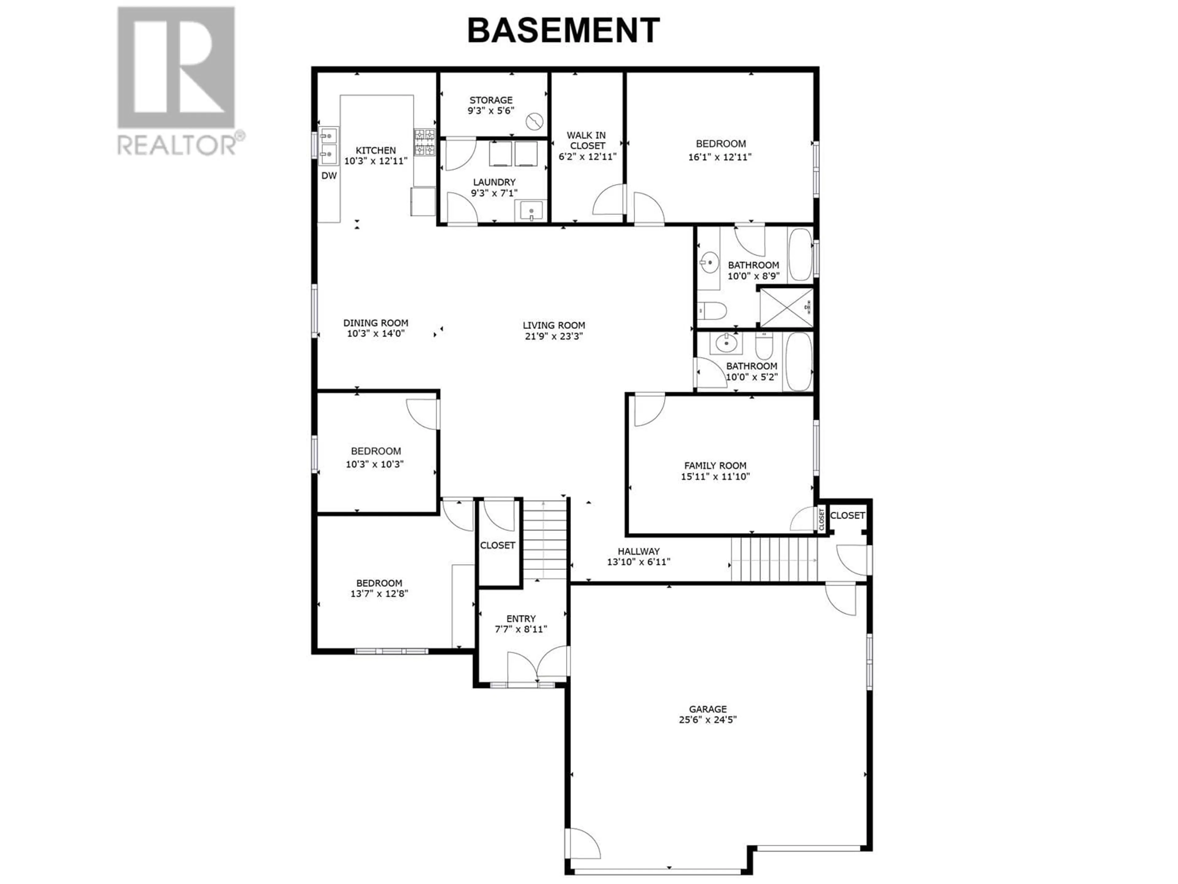 Floor plan for 10703 111 STREET, Fort St. John British Columbia V1J0N3