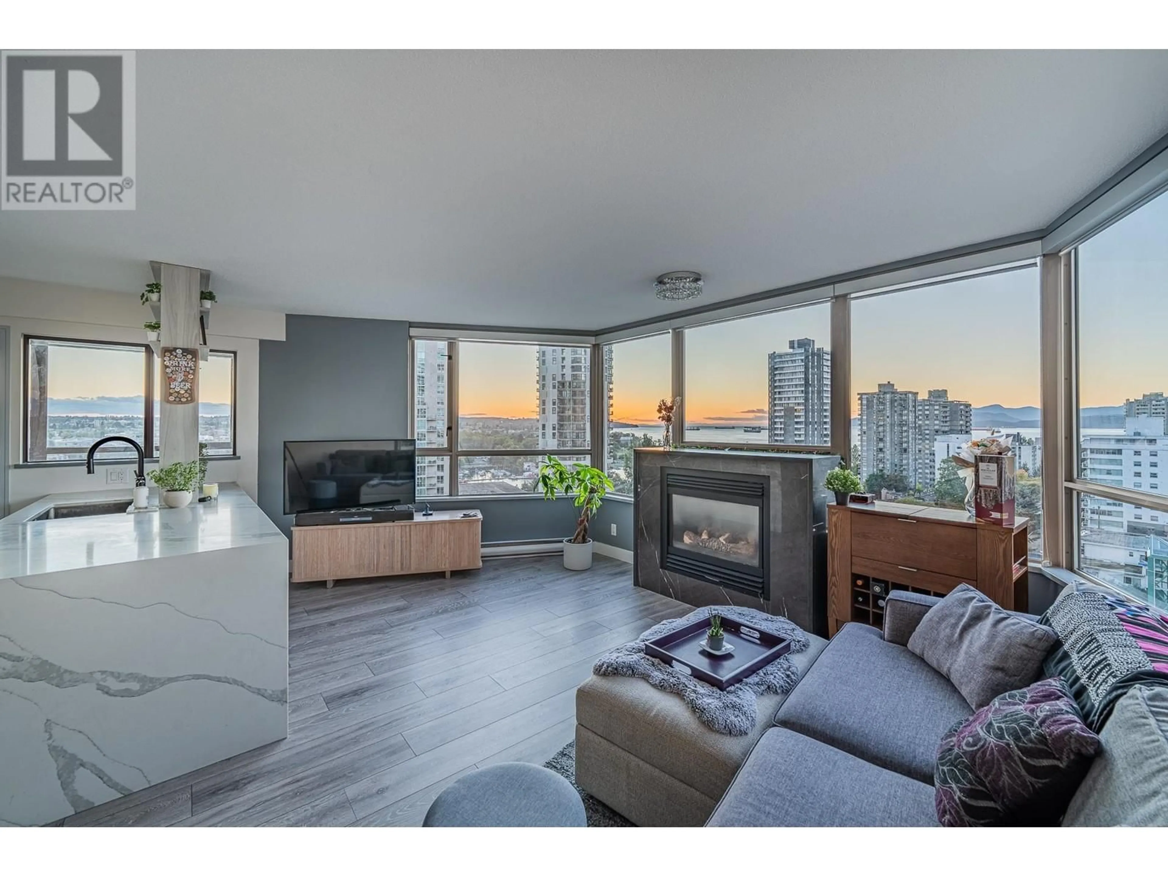 Living room with furniture, wood/laminate floor for 1205 1003 PACIFIC STREET, Vancouver British Columbia V6E4P2