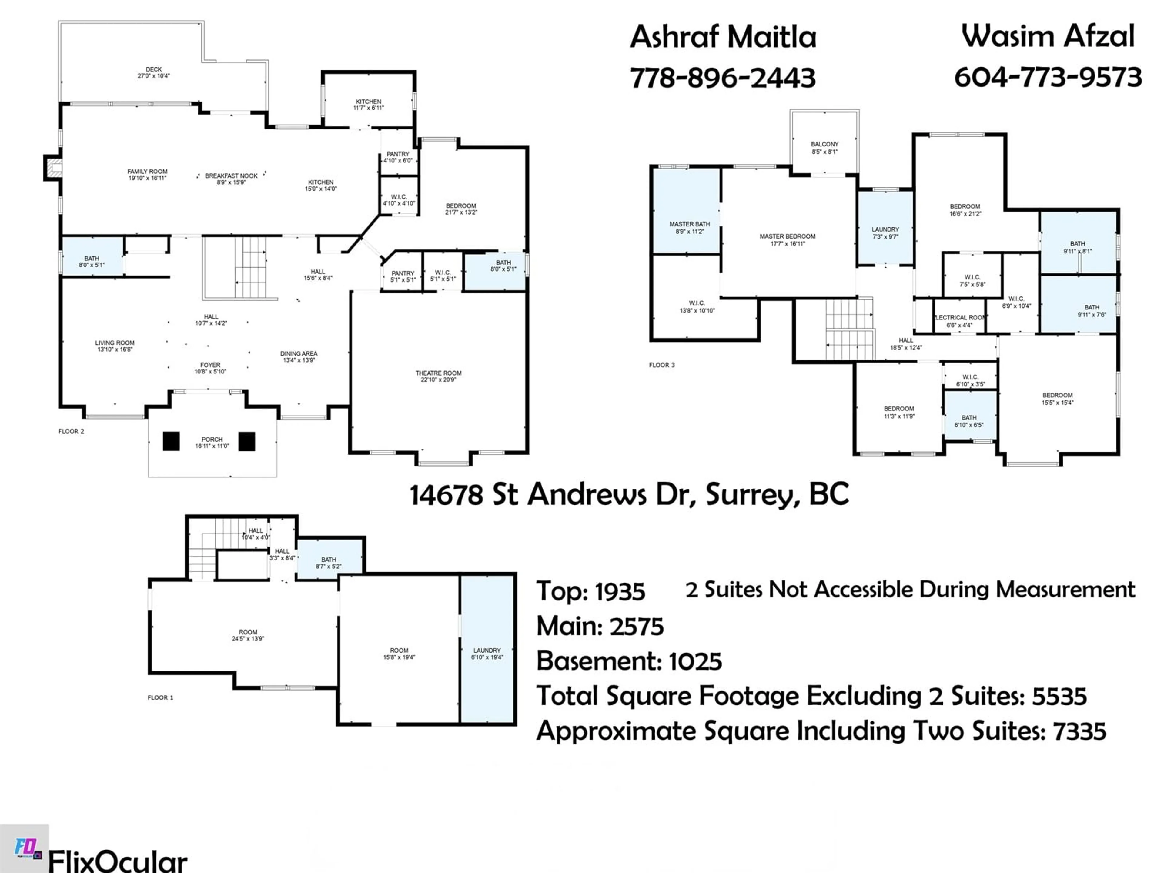 Floor plan for 14678 ST. ANDREWS DRIVE, Surrey British Columbia V3R5V4