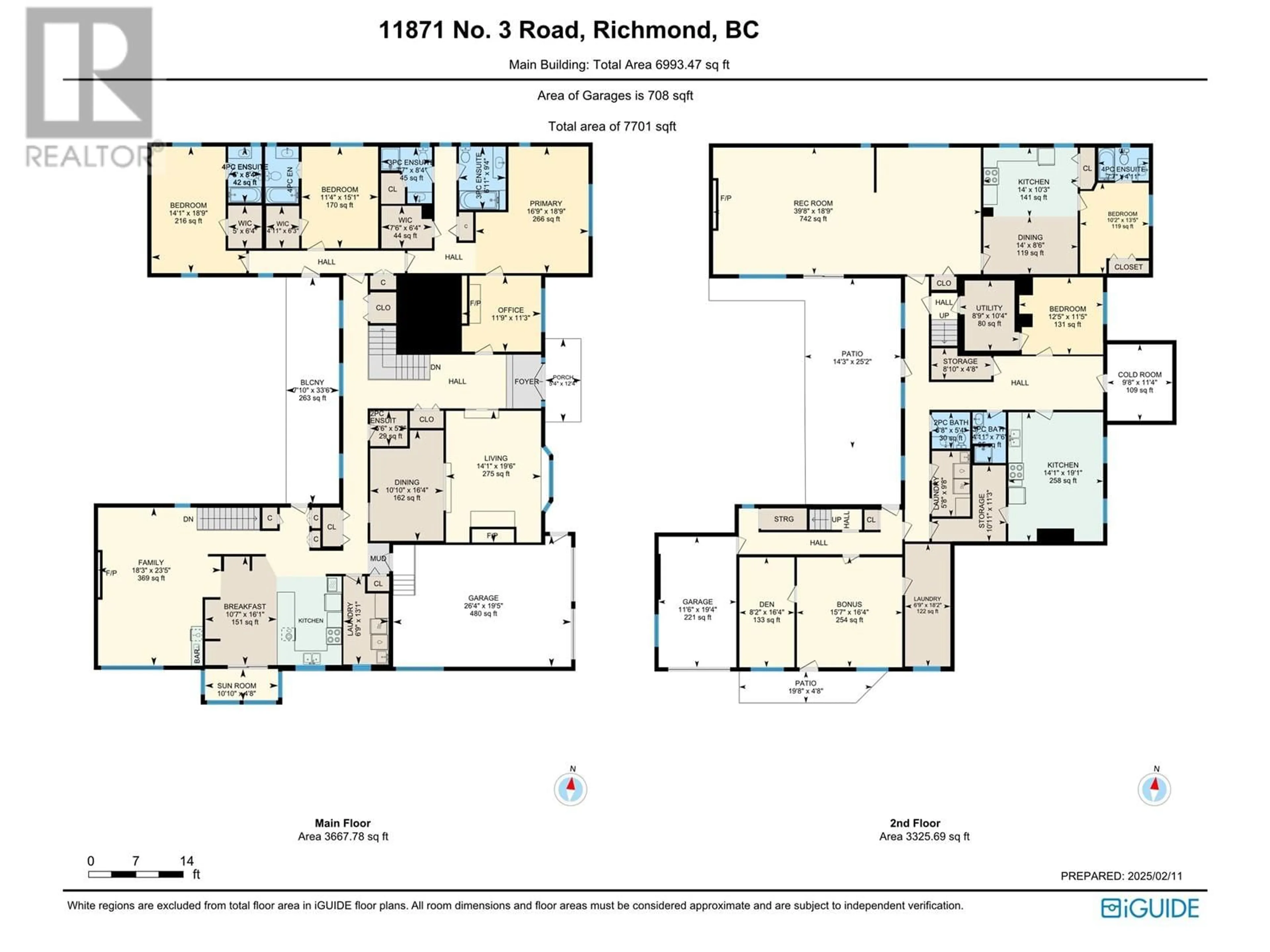 Floor plan for 11871 NO. 3 ROAD, Richmond British Columbia V7A1X3