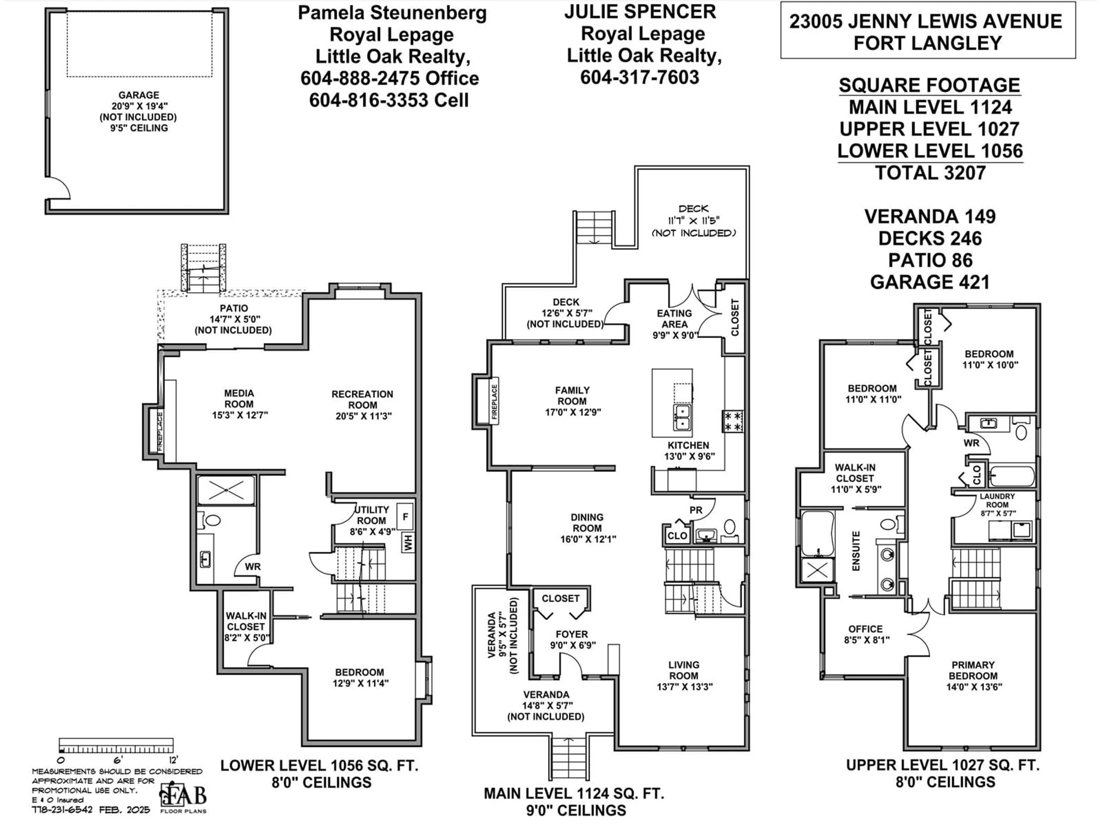 Floor plan for 23005 JENNY LEWIS AVENUE, Langley British Columbia V1M4G4