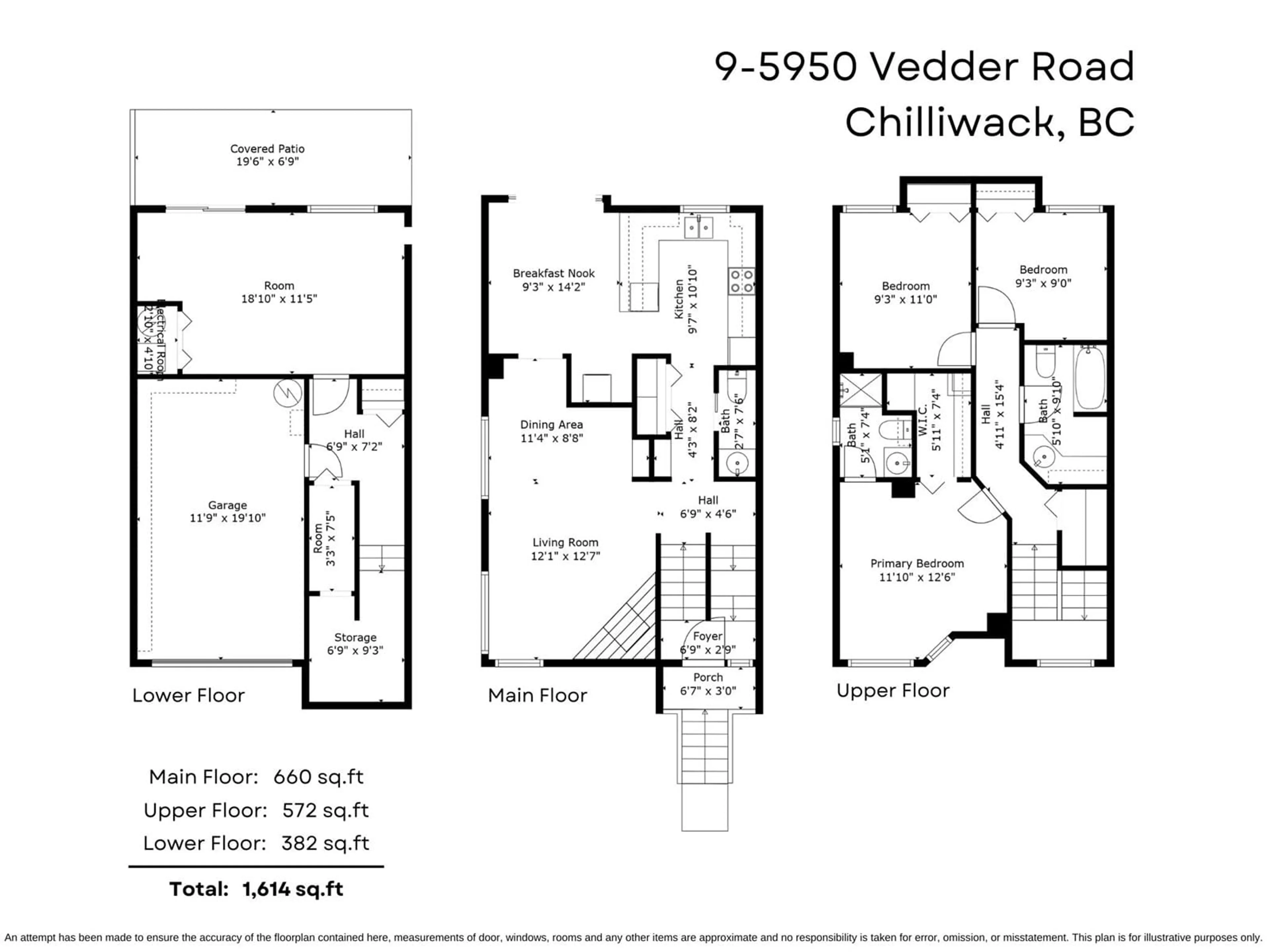 Floor plan for 9 - 5950 VEDDER ROAD, Chilliwack British Columbia V2R3P2