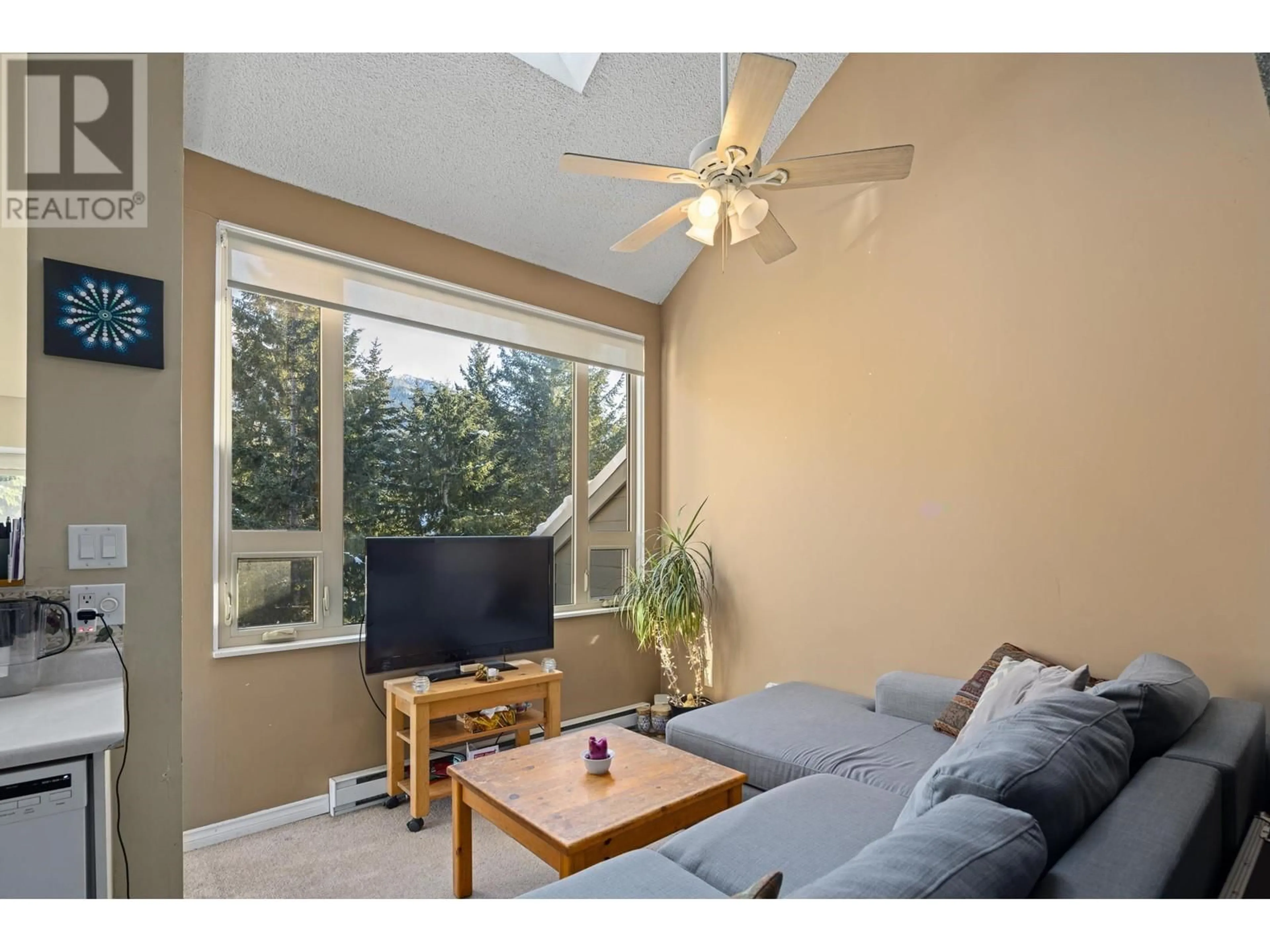 Living room with furniture, wood/laminate floor for 2 2110 WHISTLER ROAD, Whistler British Columbia V8E0A6