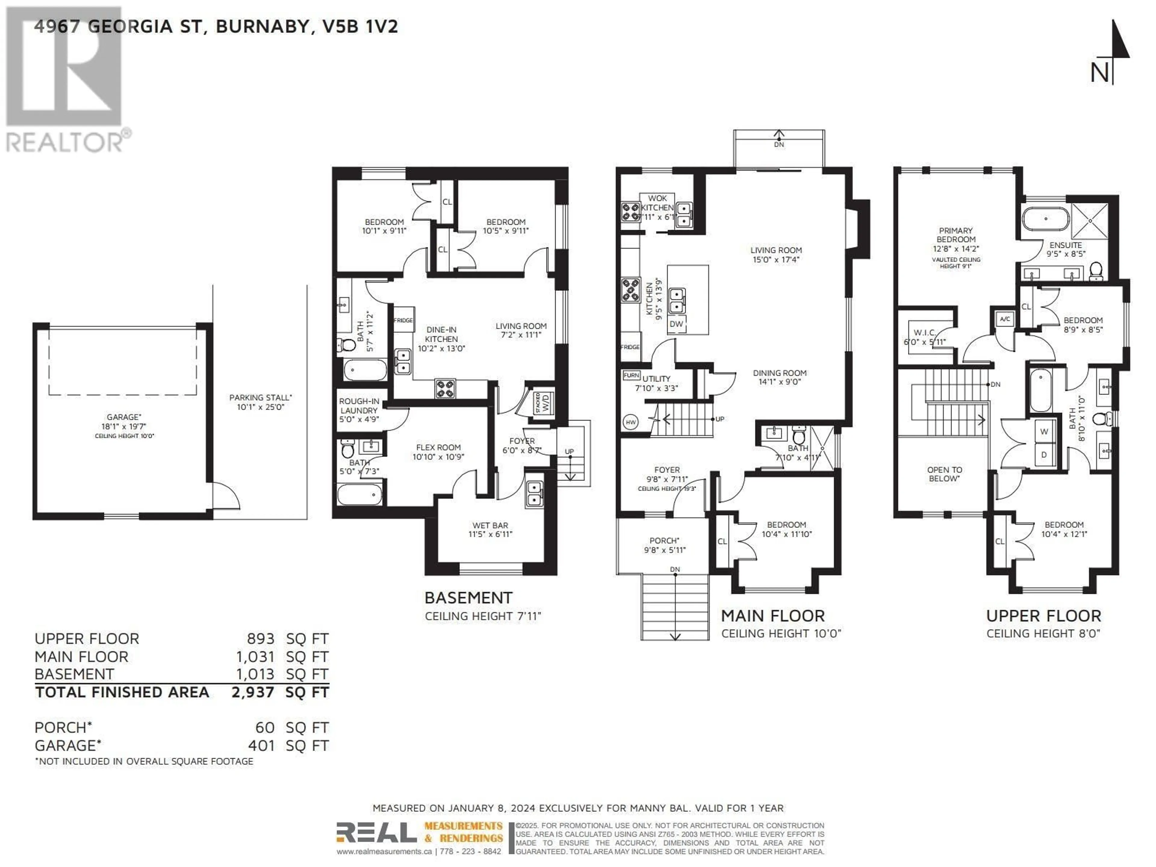 Floor plan for 4967 GEORGIA STREET, Burnaby British Columbia V5B1V2