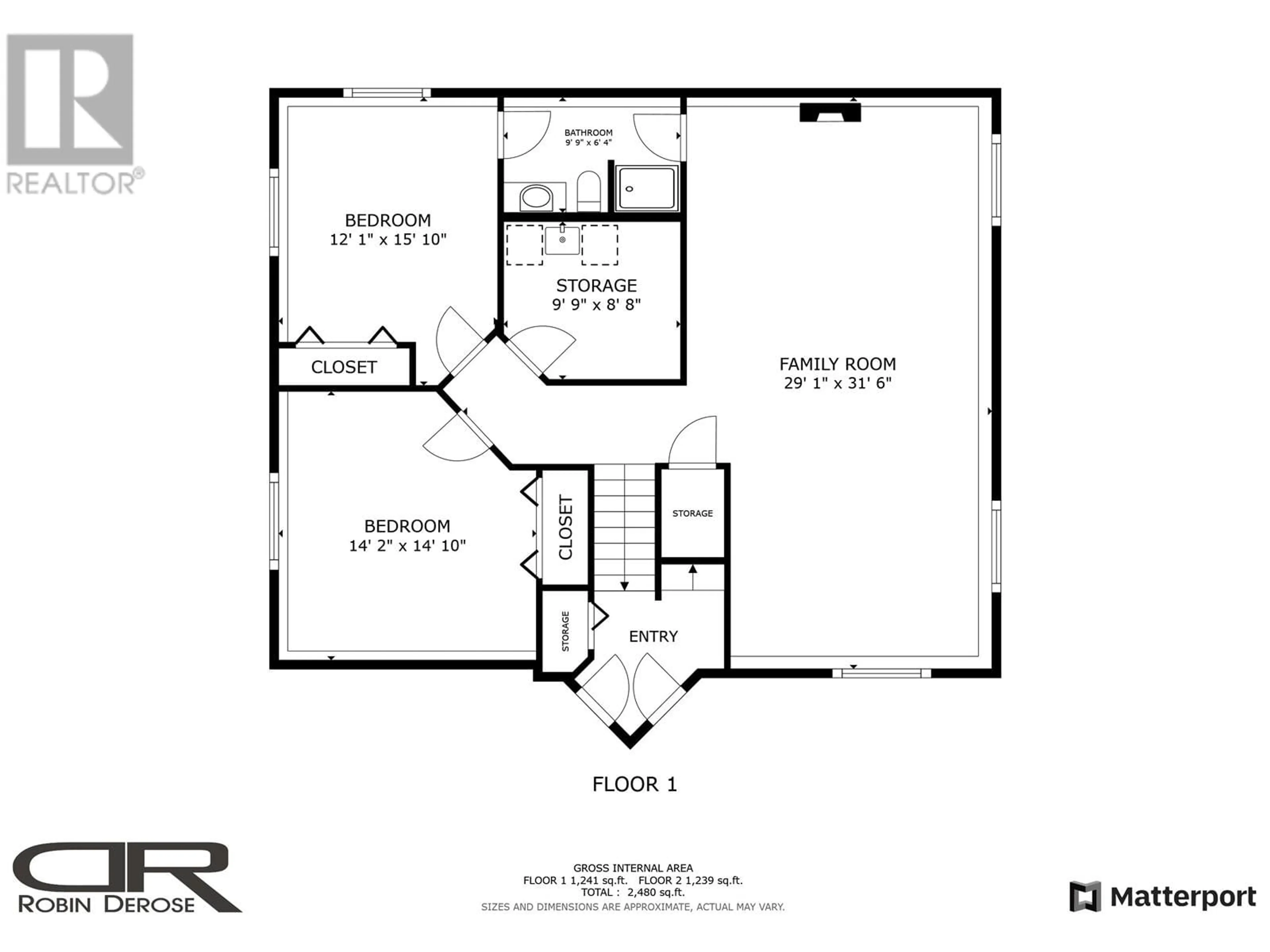 Floor plan for 11023 86A STREET, Fort St. John British Columbia V1J0A6