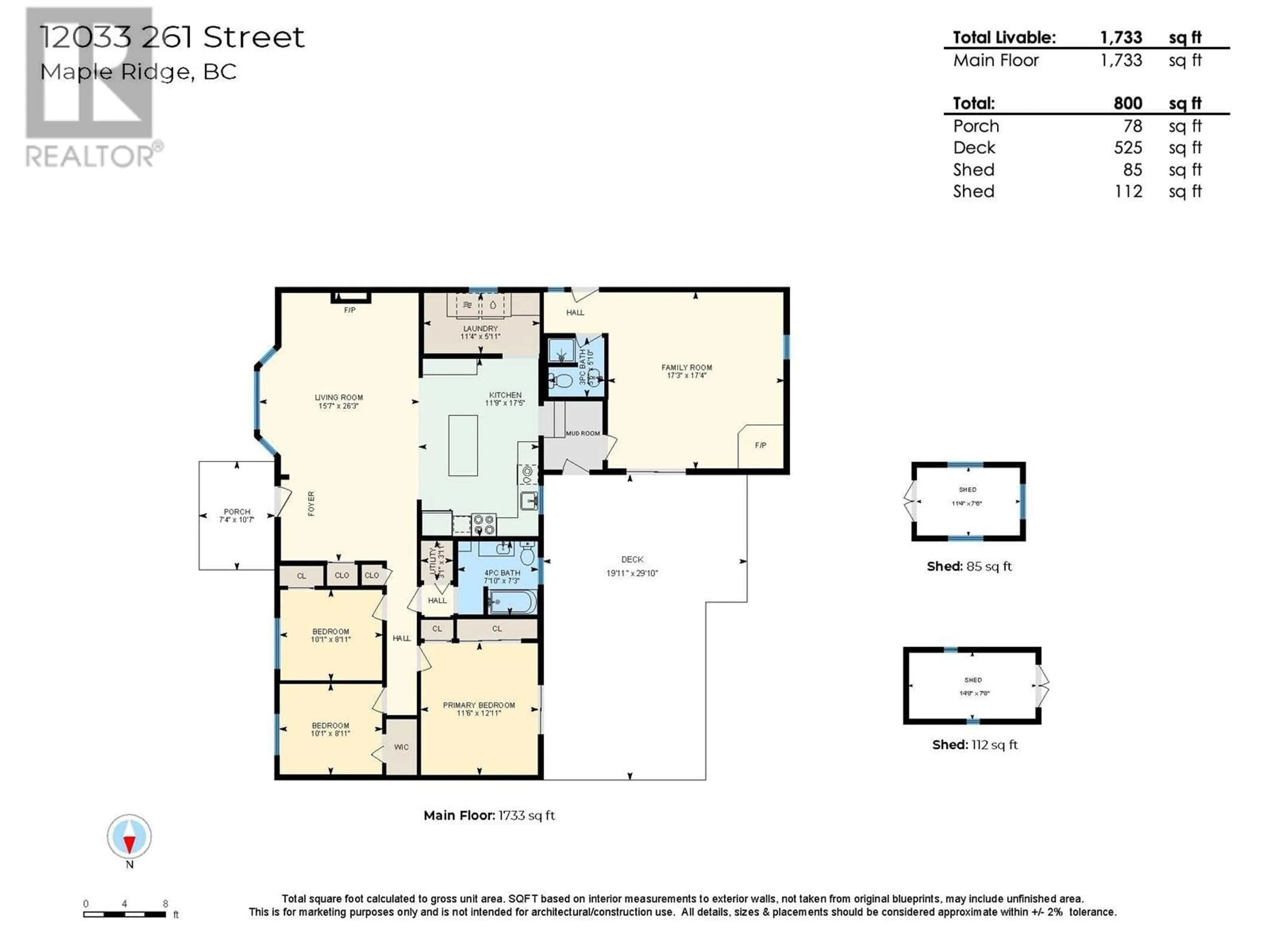 Floor plan for 12033 261 STREET, Maple Ridge British Columbia V2W2A5