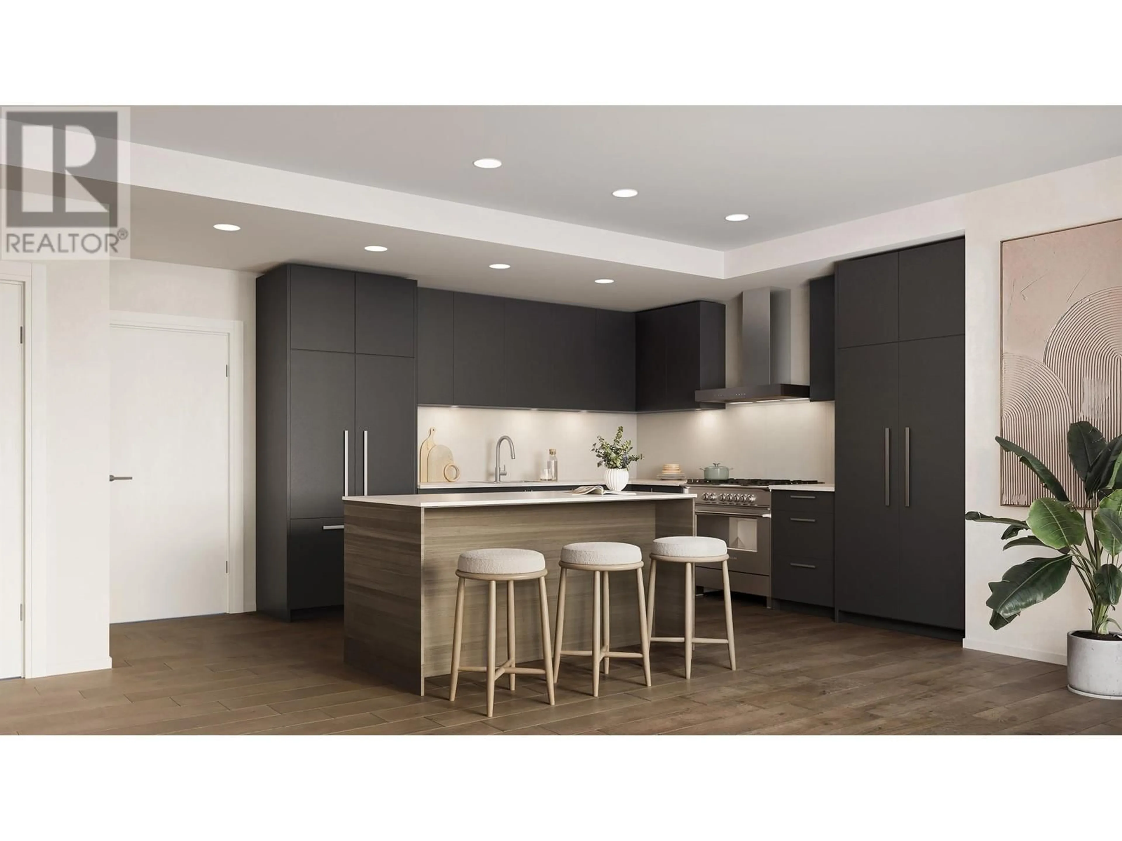 Open concept kitchen, wood/laminate floor for 421 - 4909 ELLIOTT STREET, Delta British Columbia V4K2Y1