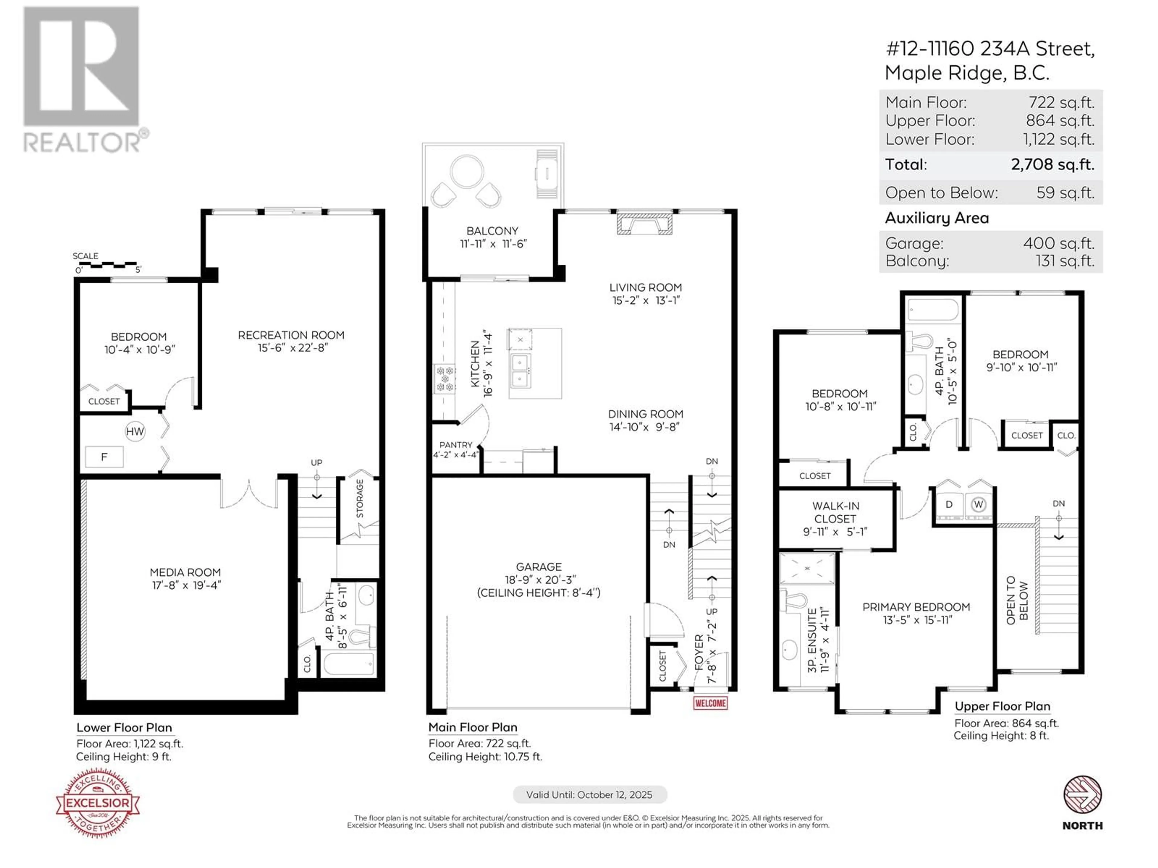 Floor plan for 12 11160 234A STREET, Maple Ridge British Columbia V2W0B8