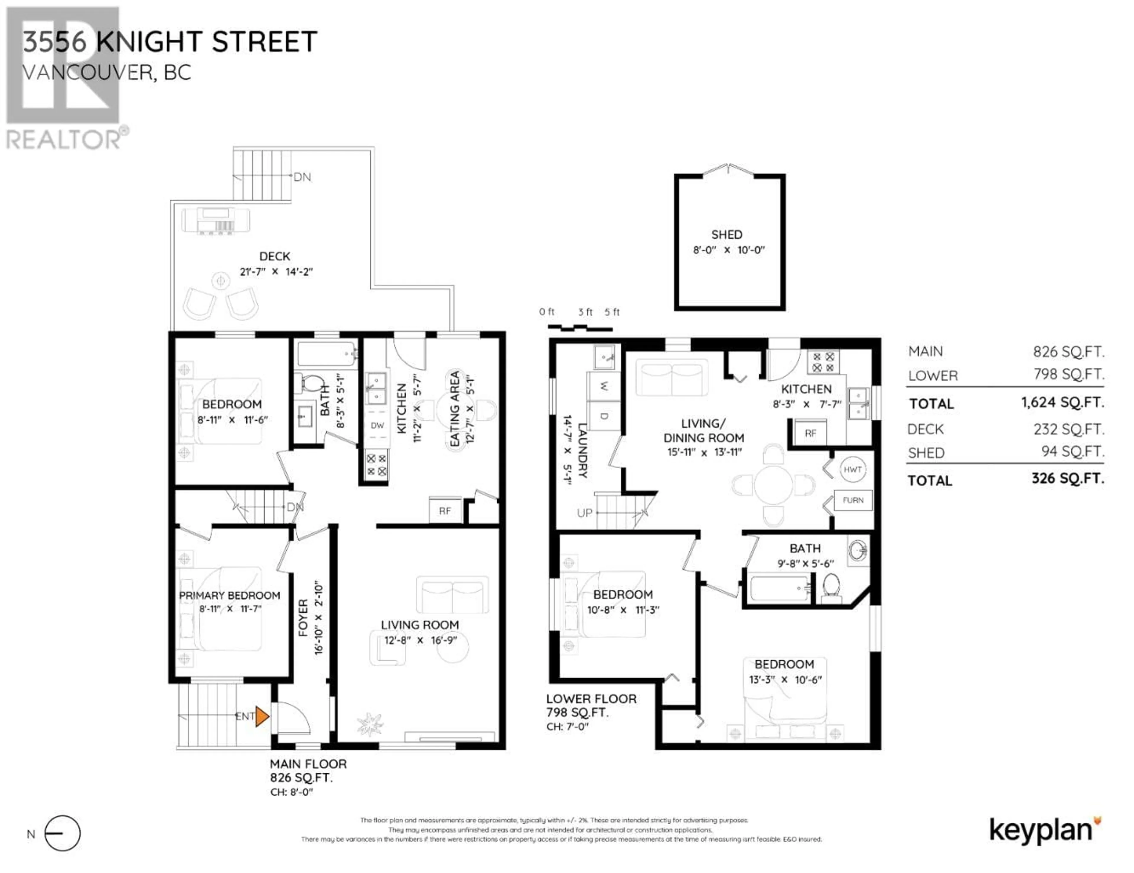 Floor plan for 3556 KNIGHT STREET, Vancouver British Columbia V5N3L2