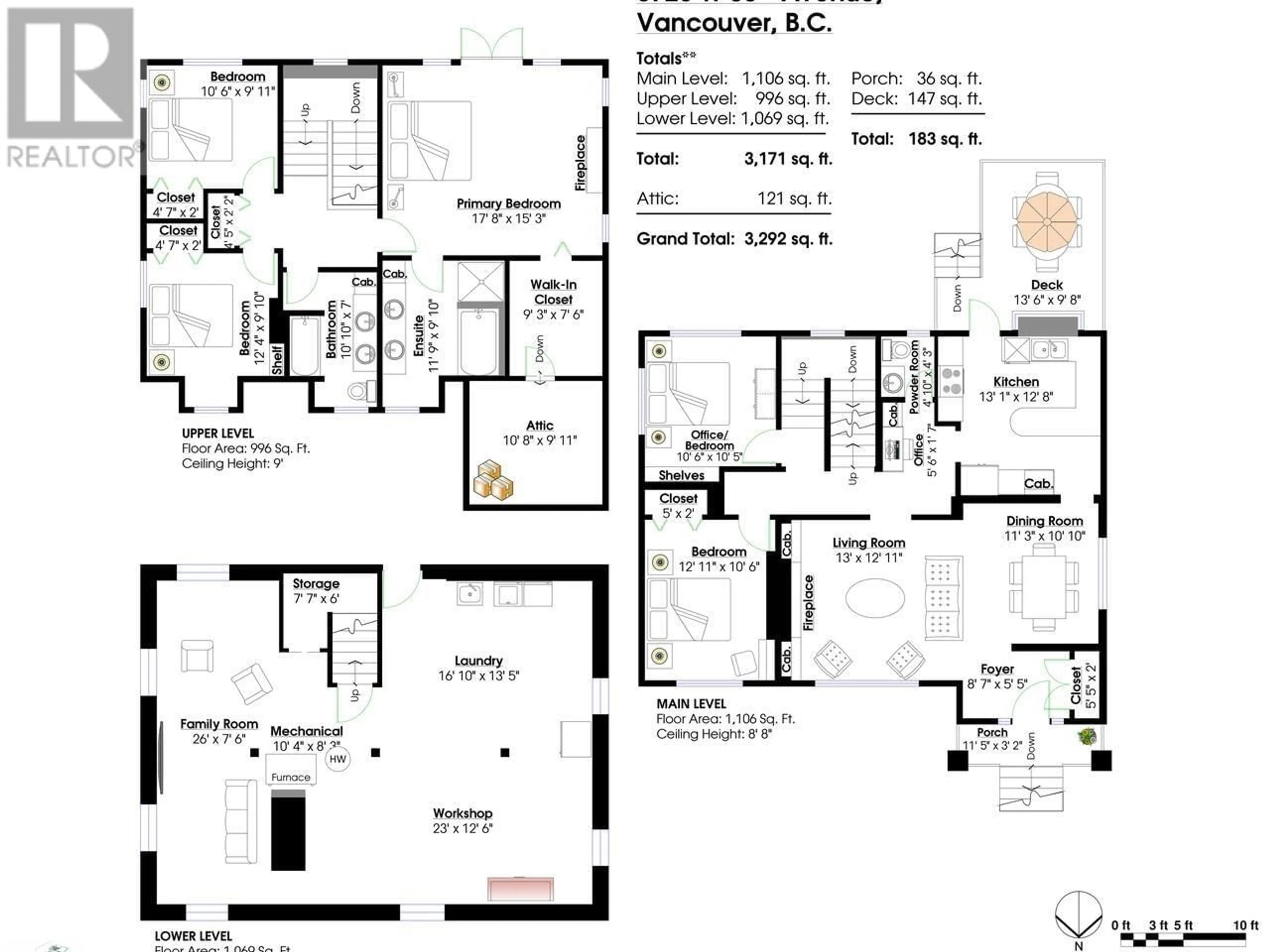Floor plan for 3726 33RD AVENUE, Vancouver British Columbia V6N2H5