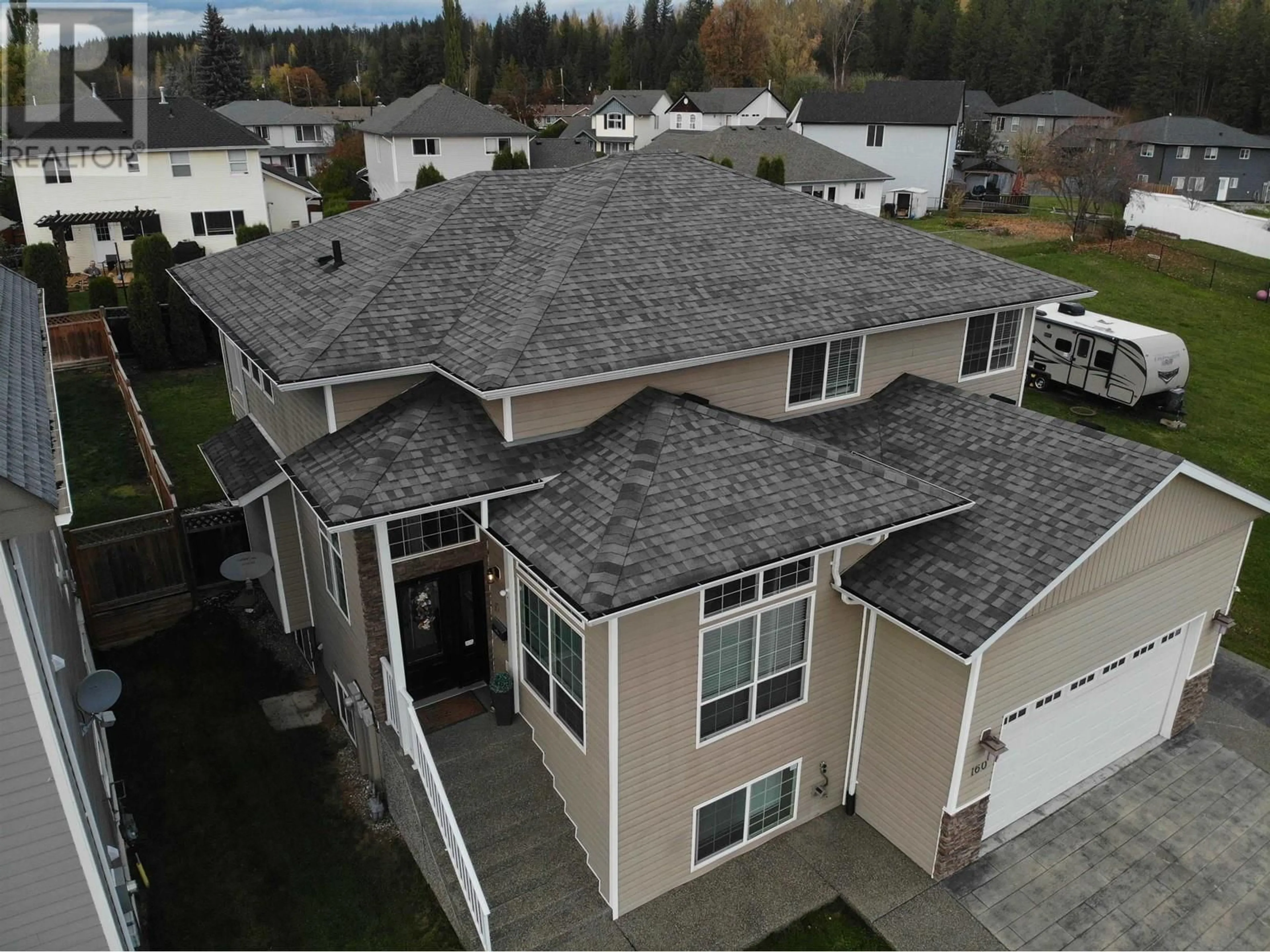 Home with vinyl exterior material, street for 160 NICKEL RIDGE AVENUE, Quesnel British Columbia V2J6P6