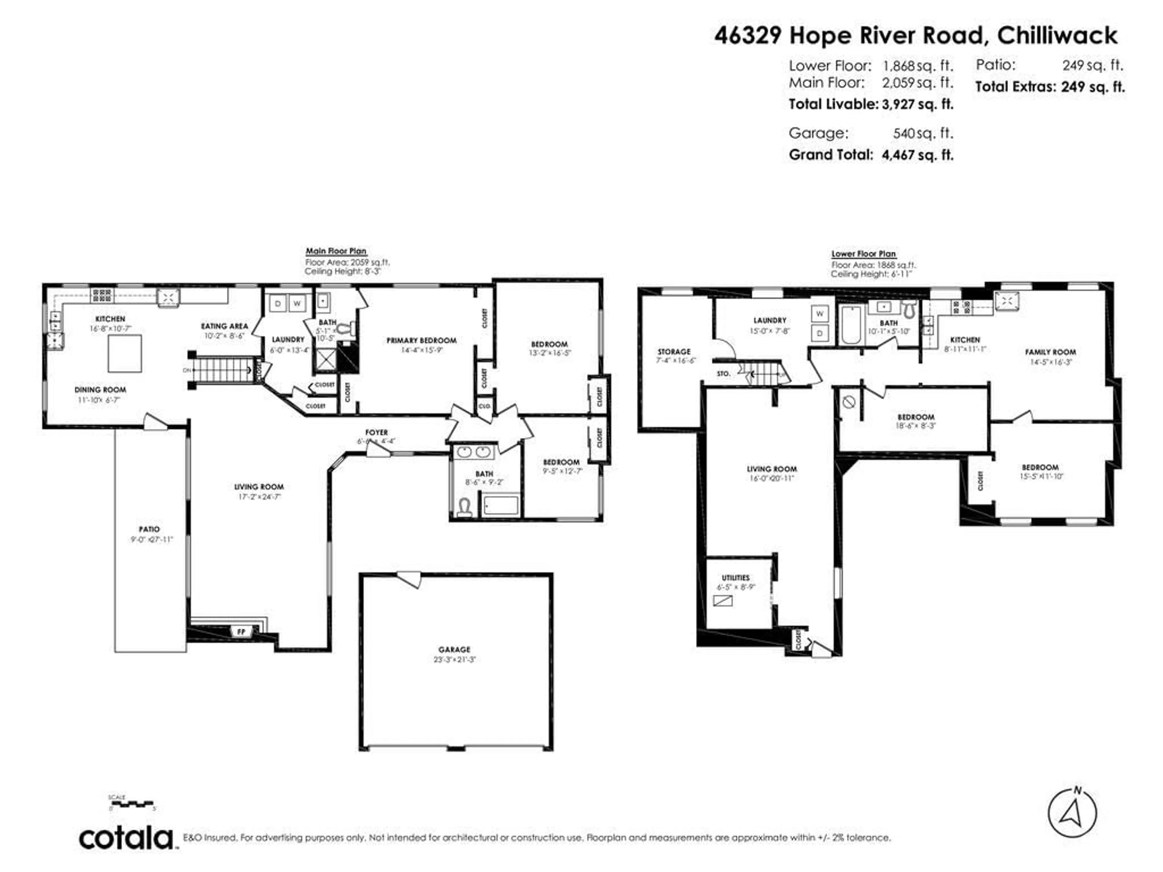 Floor plan for 46329 HOPE RIVER ROAD|Fairfield Island, Chilliwack British Columbia V2P3P4