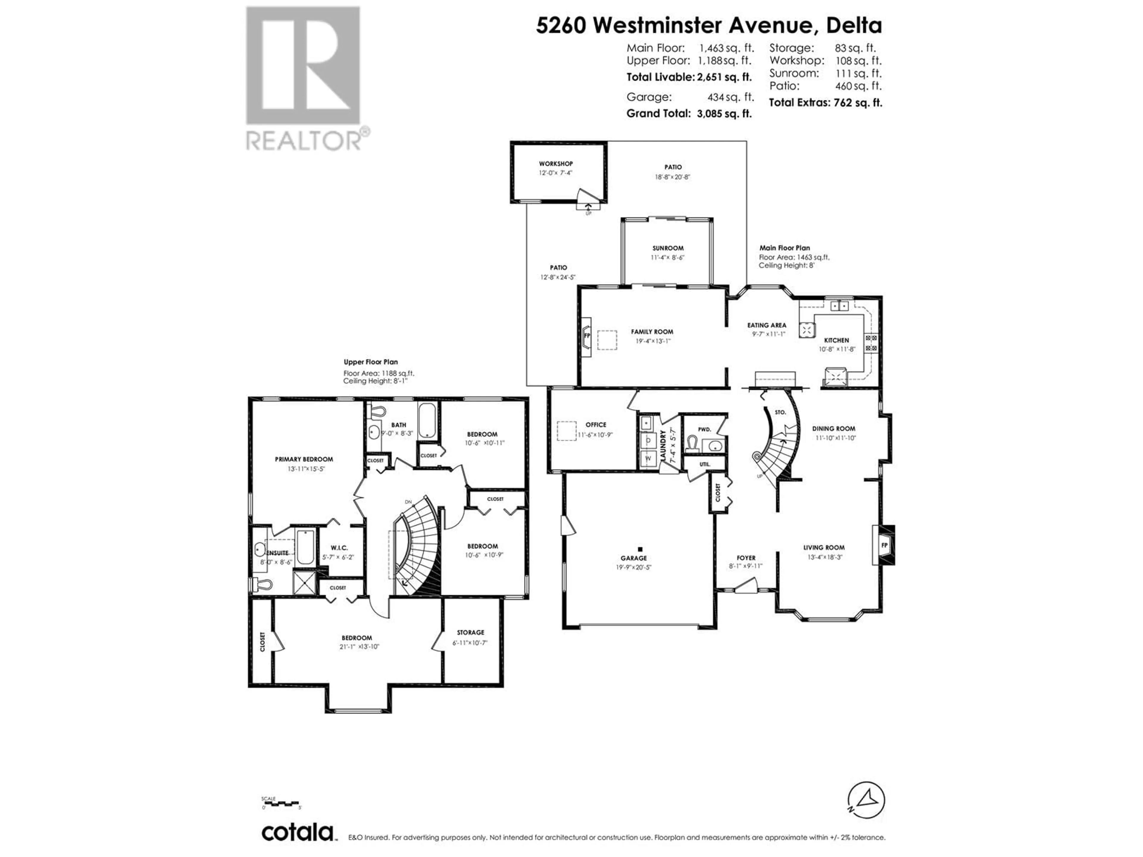 Floor plan for 5260 WESTMINSTER AVENUE, Delta British Columbia V4K2J2