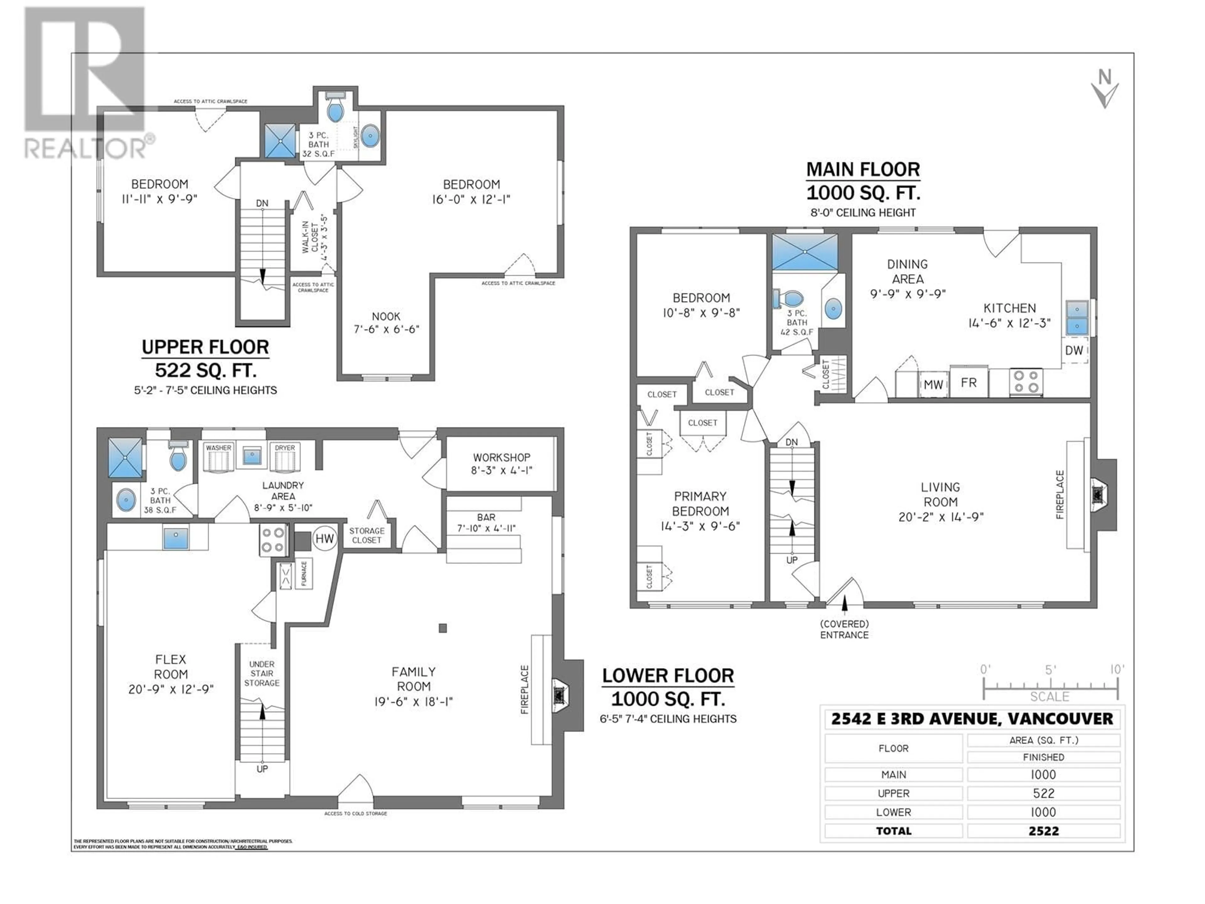 Floor plan for 2542 E 3RD AVENUE, Vancouver British Columbia V5M1G9