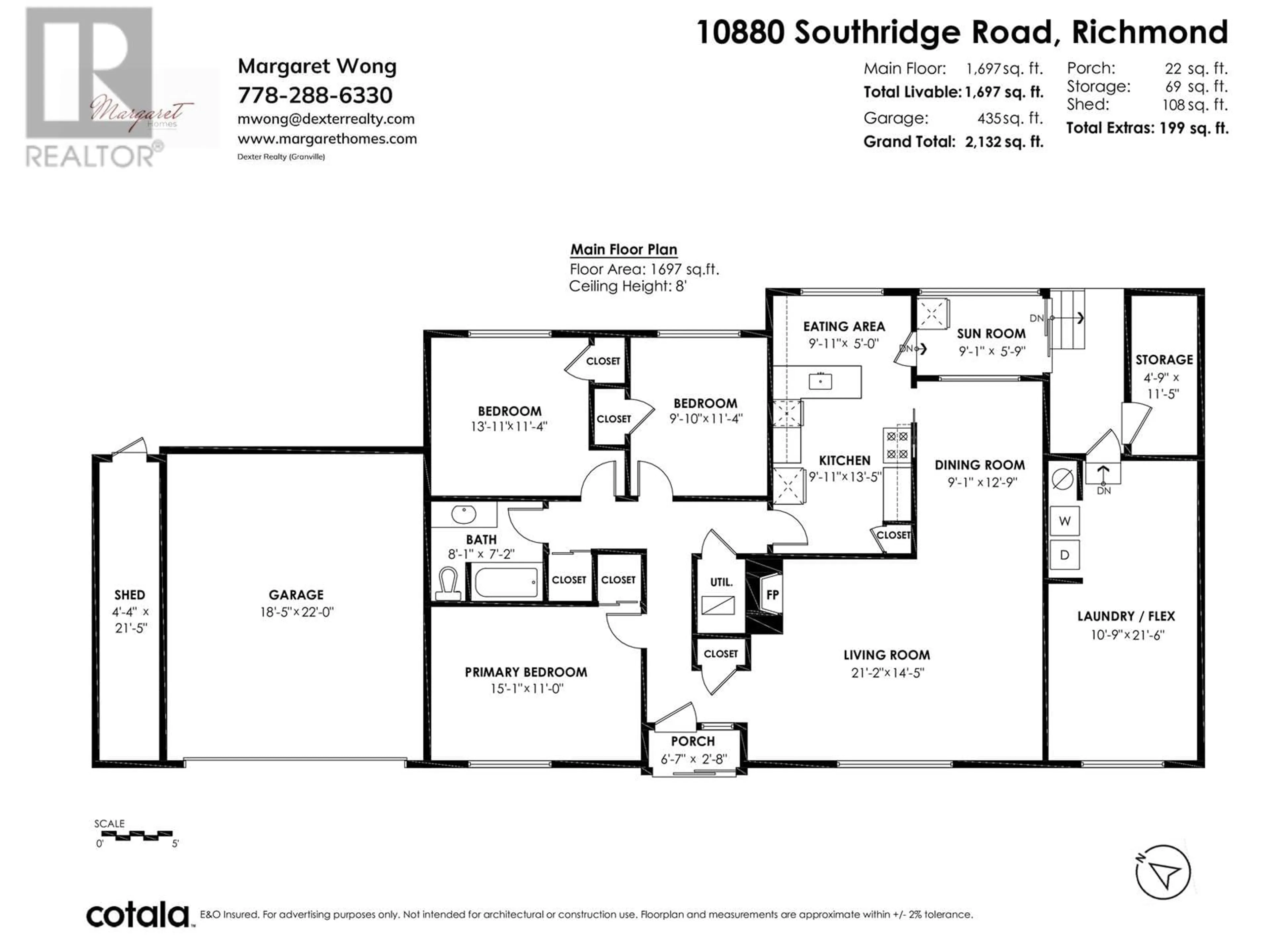 Floor plan for 10880 SOUTHRIDGE ROAD, Richmond British Columbia V7A2X4