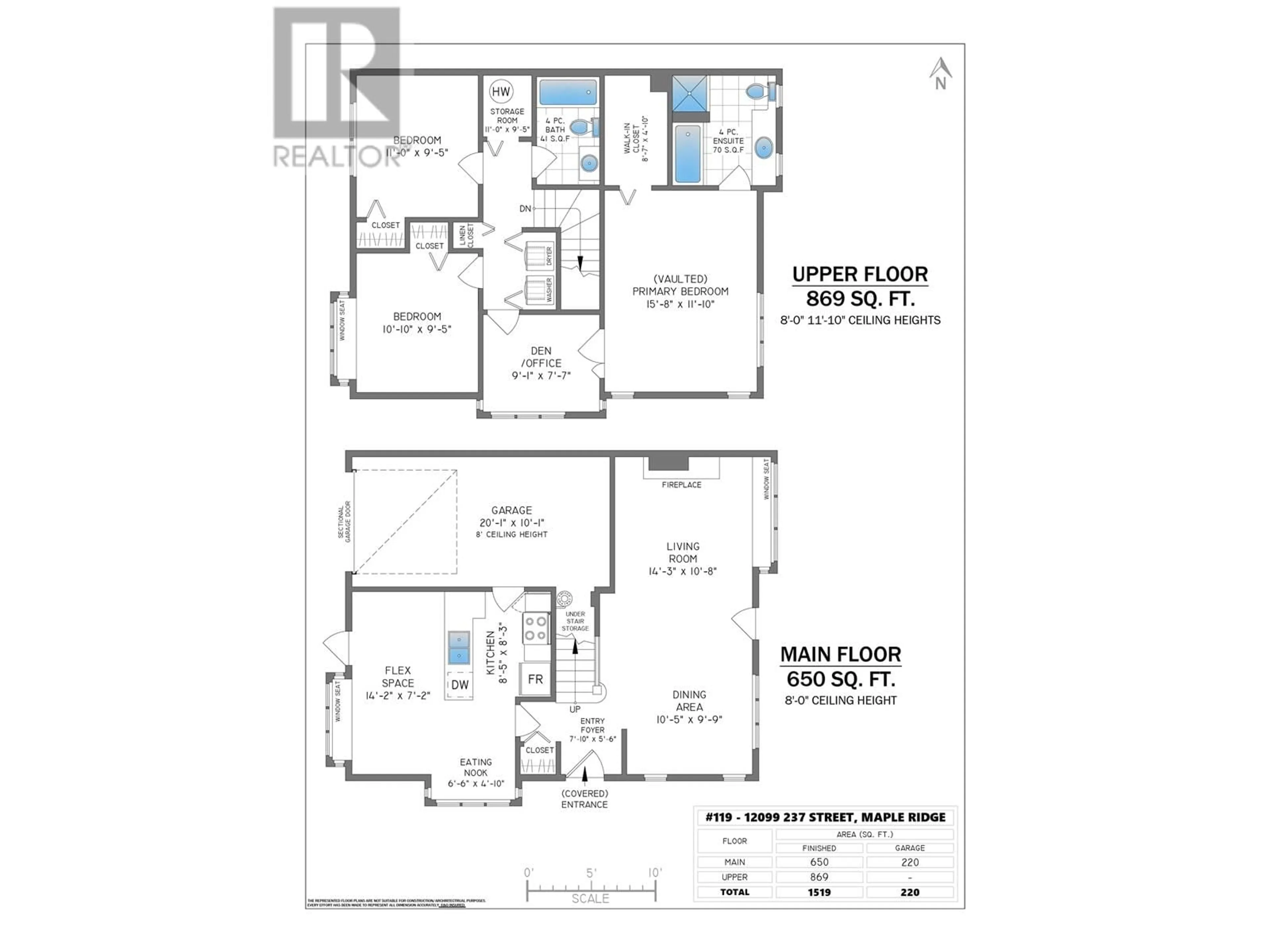 Floor plan for 119 12099 237 STREET, Maple Ridge British Columbia V4R2C3