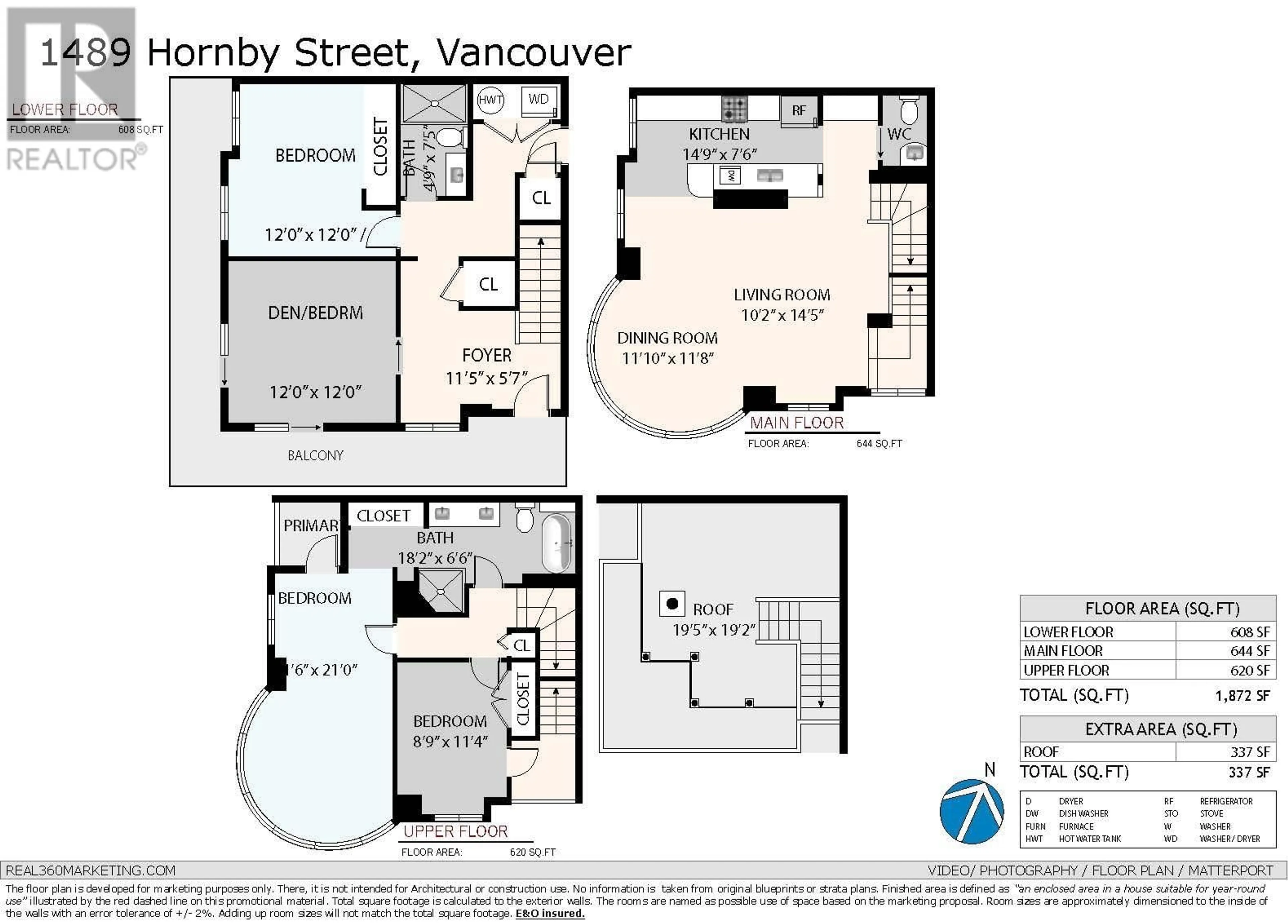 Floor plan for 1489 HORNBY STREET, Vancouver British Columbia V6Z1W8