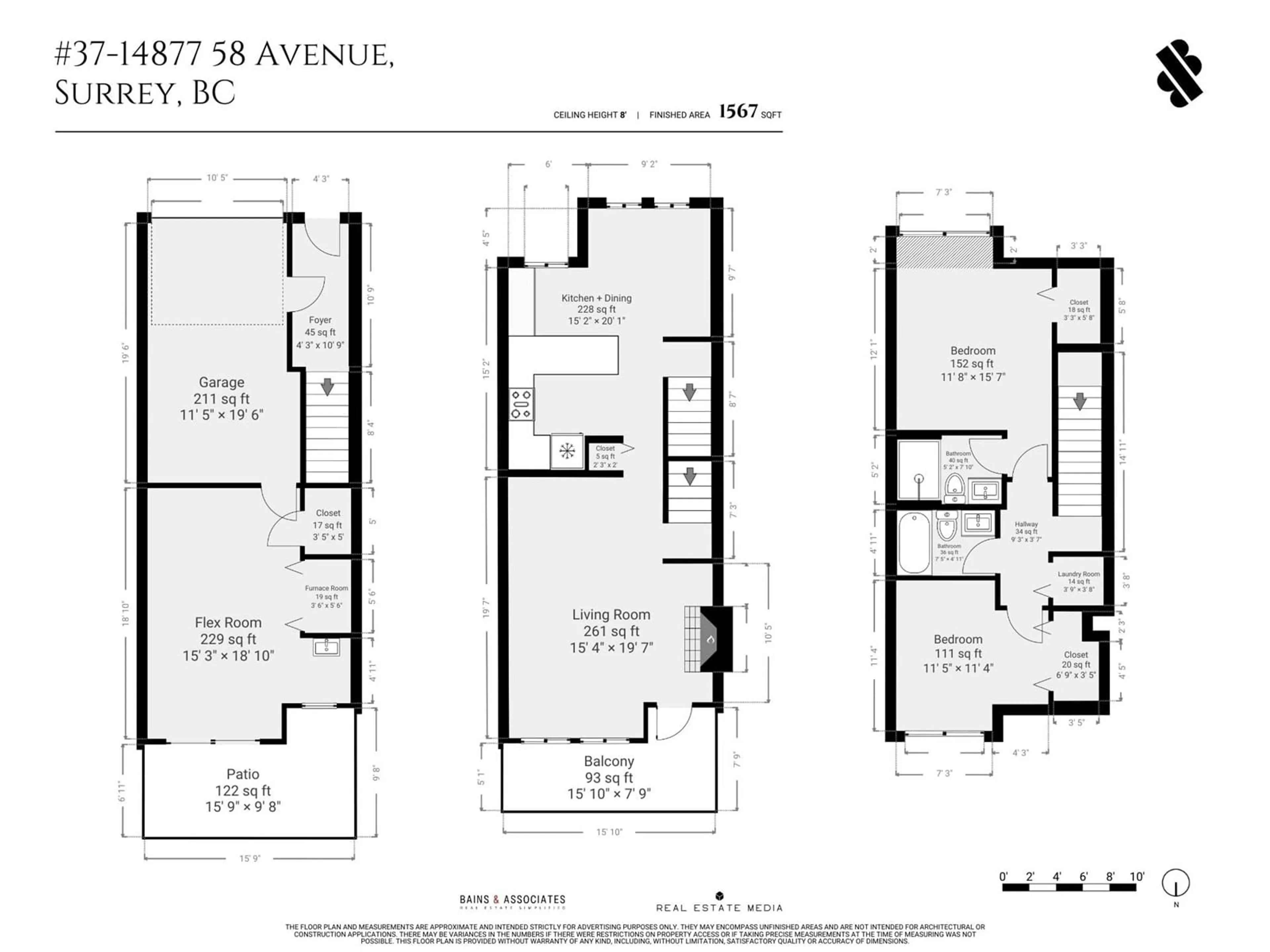 Floor plan for 37 - 14877 58, Surrey British Columbia V3S8Y9