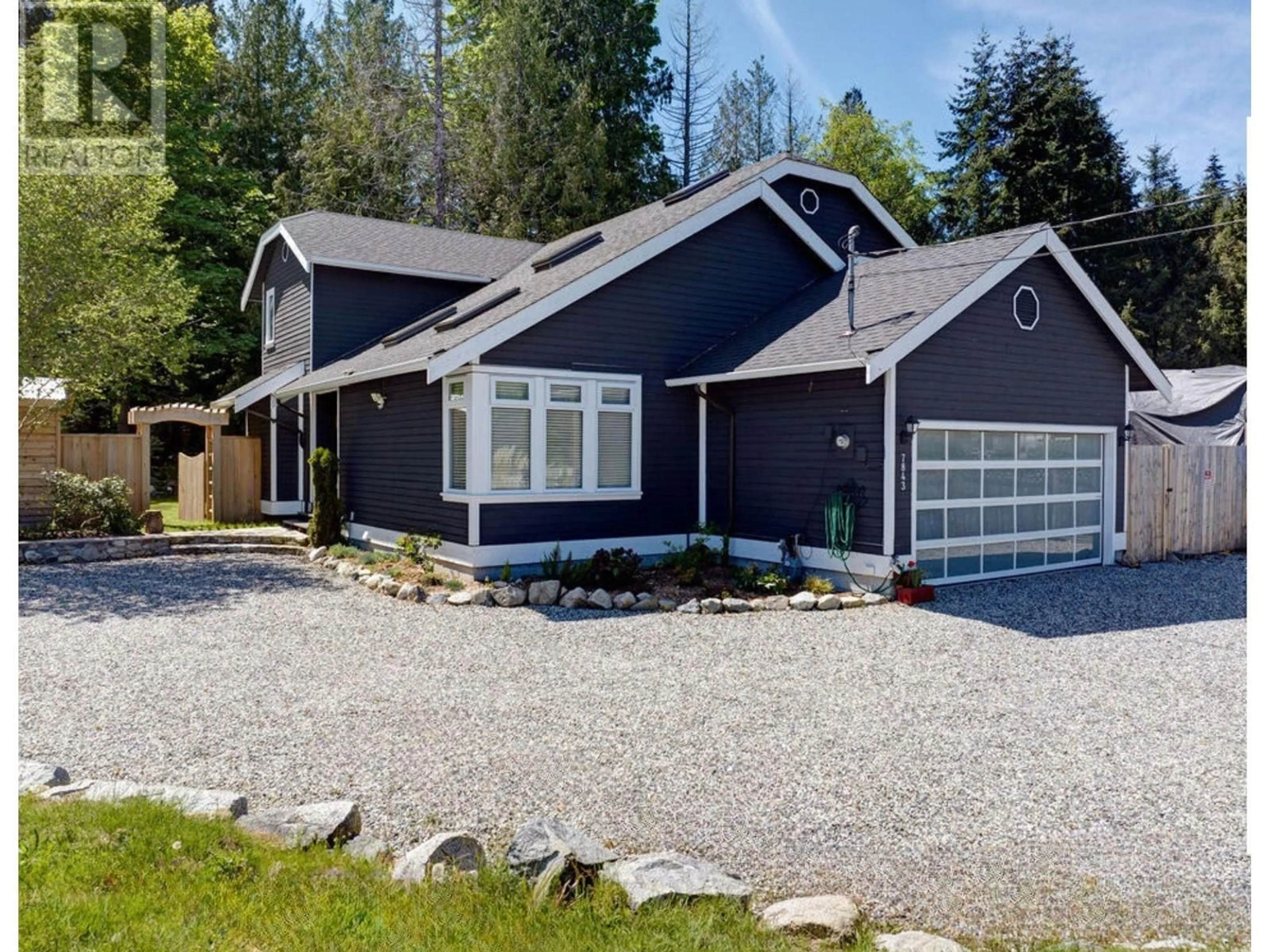 Home with vinyl exterior material, street for 7843 EAGLE DRIVE, Halfmoon Bay British Columbia V7Z1A3