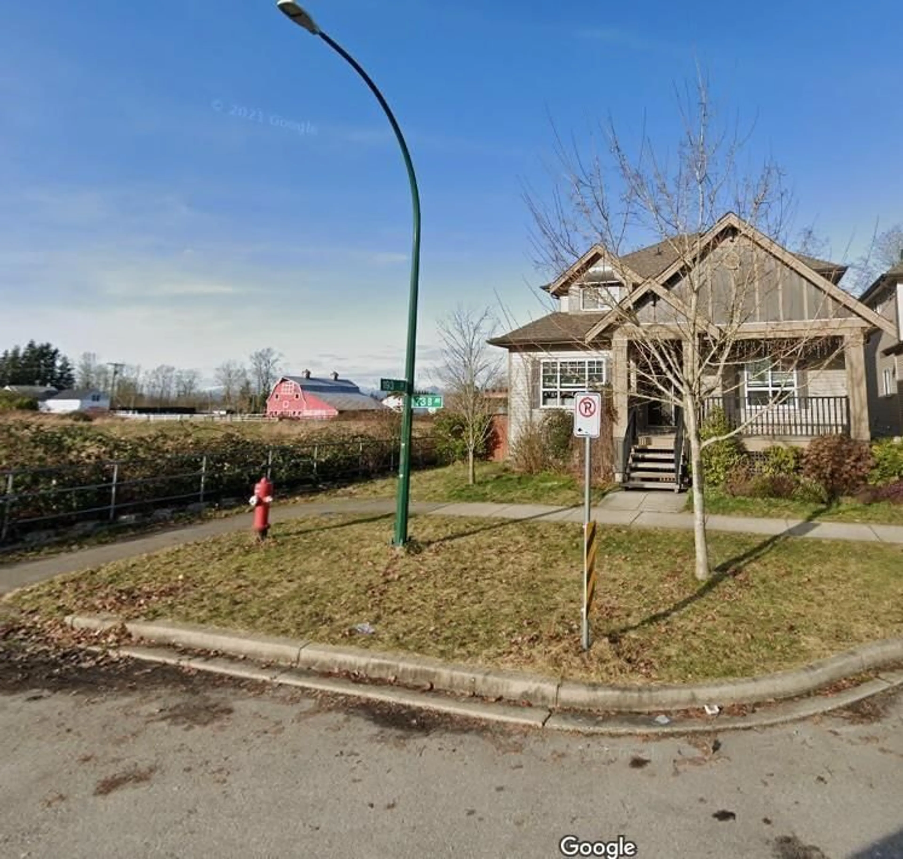 A pic from outside/outdoor area/front of a property/back of a property/a pic from drone, street for 19301 73B AVENUE, Surrey British Columbia V4N5Y2