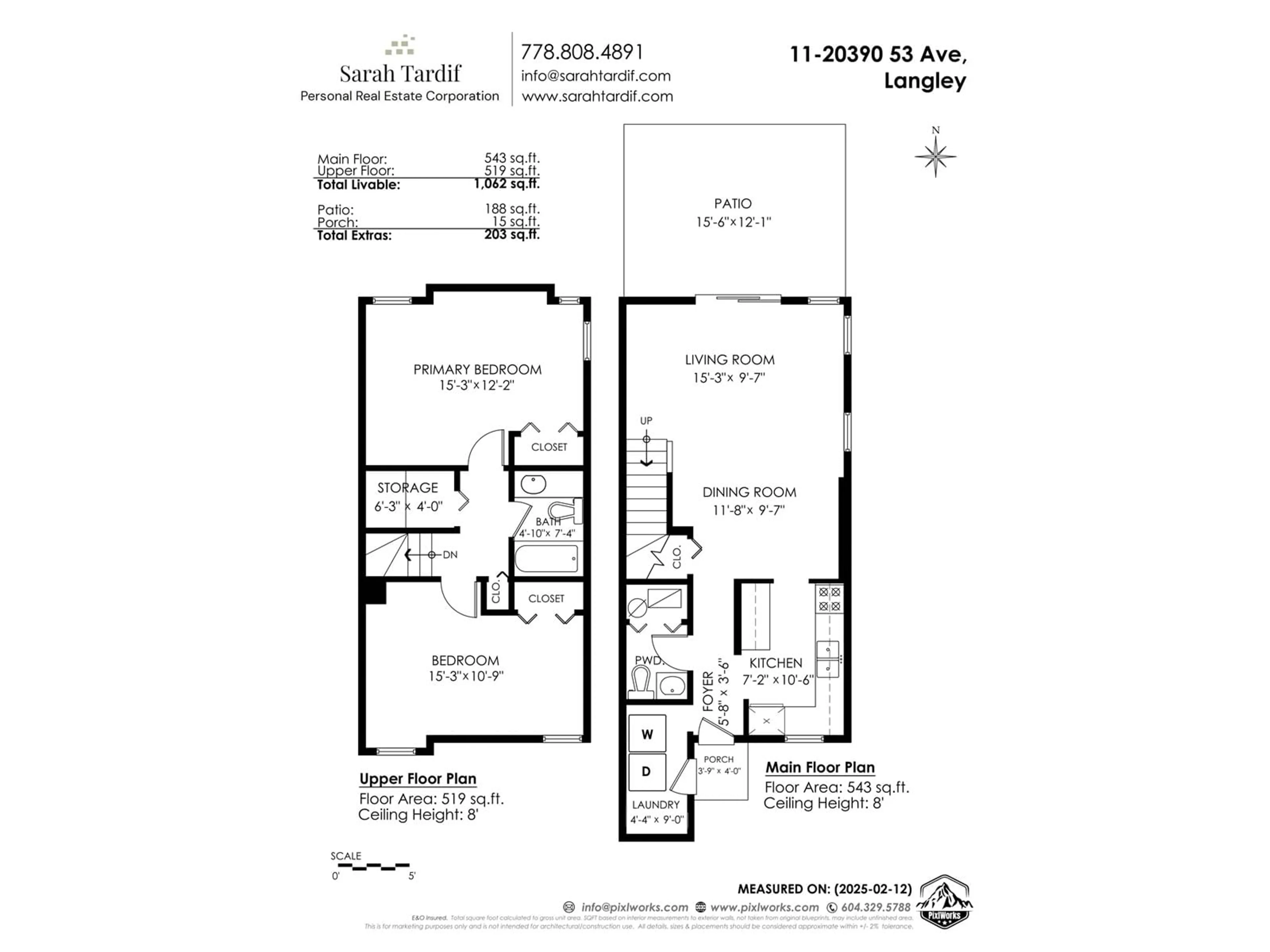 Floor plan for 11 20390 53 AVENUE, Langley British Columbia V3A5T9