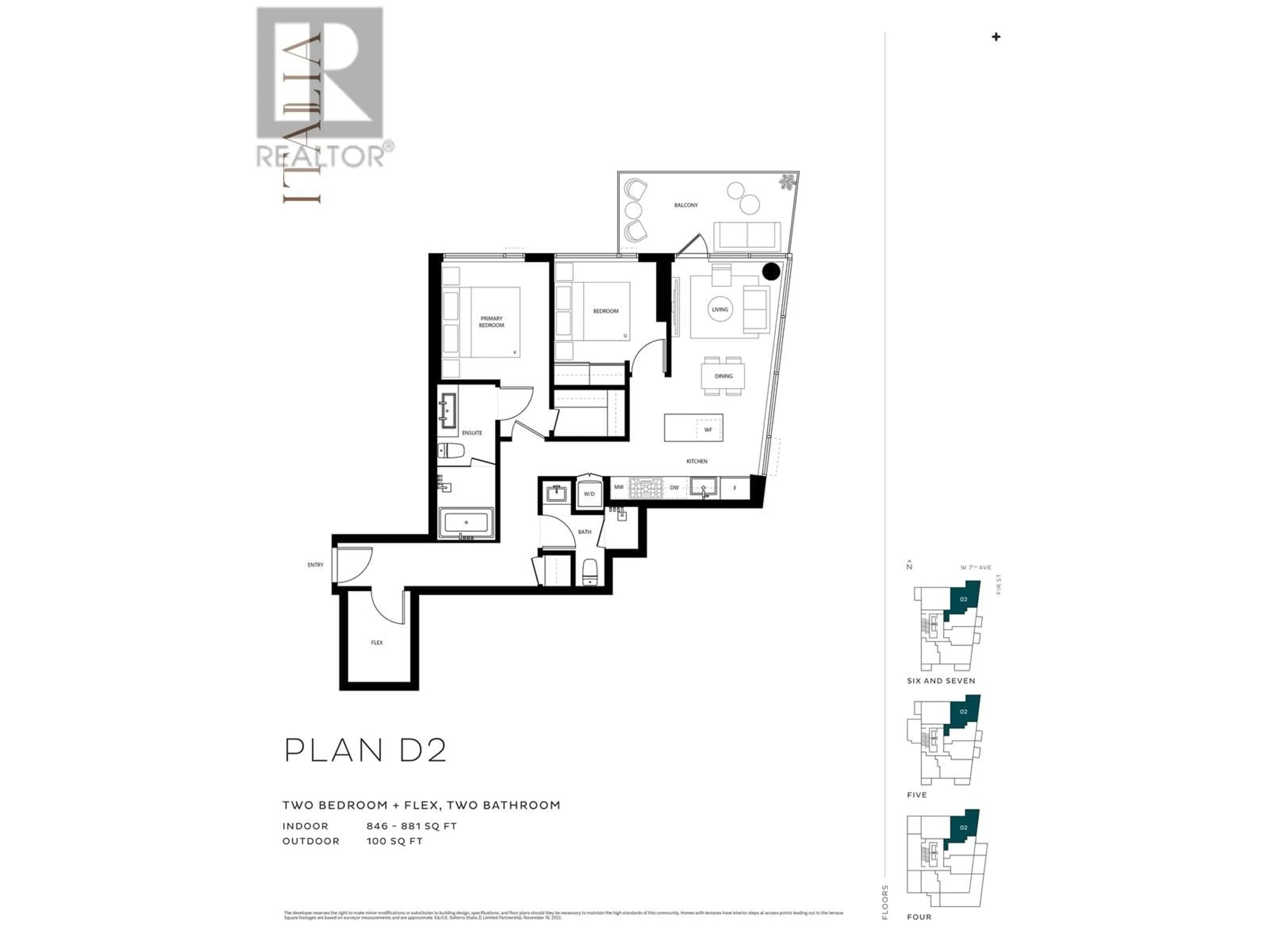 Floor plan for 702 2323 FIR STREET, Vancouver British Columbia V6J5J9