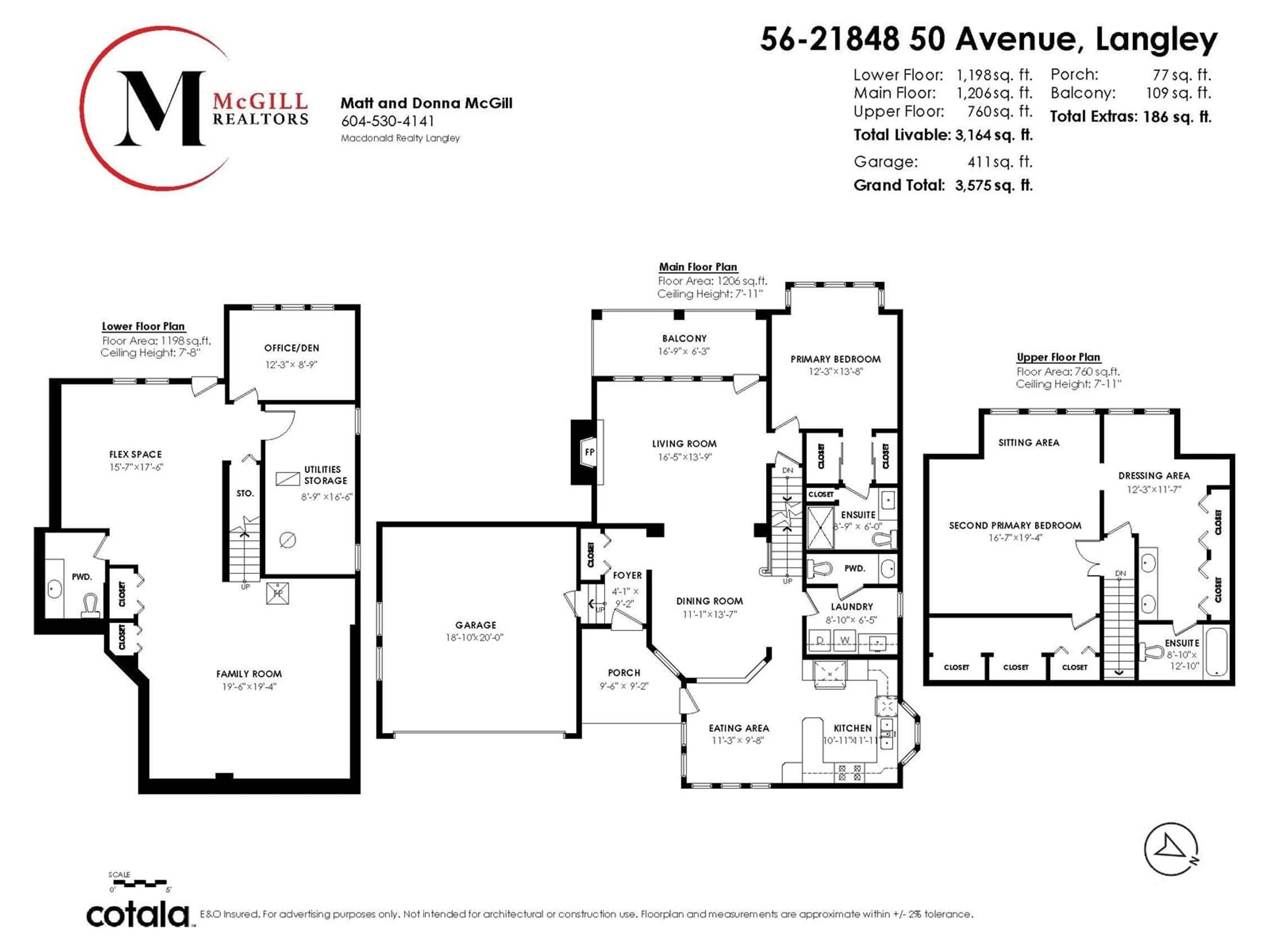 Floor plan for 56 21848 50 AVENUE, Langley British Columbia V3A8A9