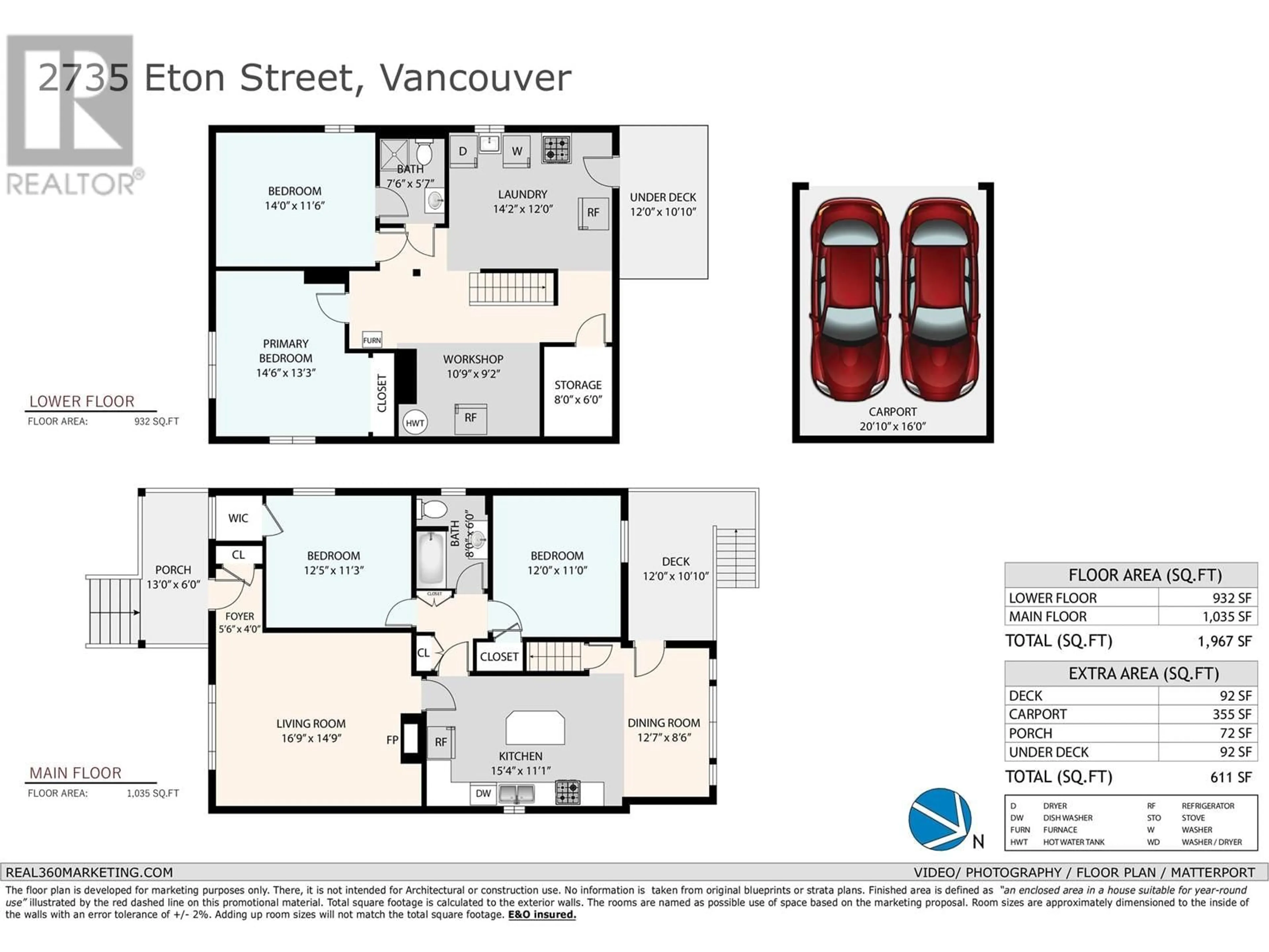 Floor plan for 2735 ETON STREET, Vancouver British Columbia V5K1K2