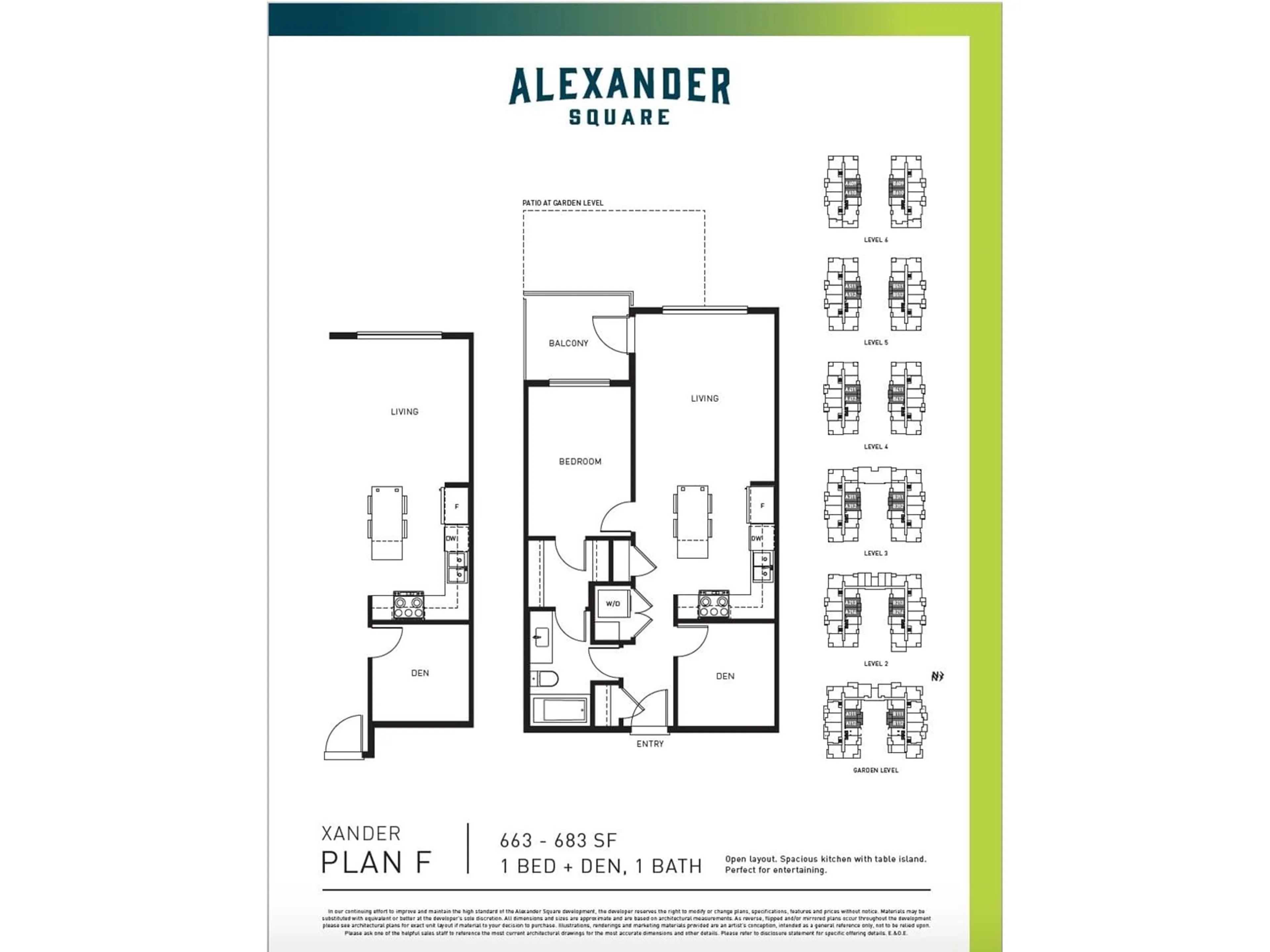 Floor plan for B524 20834 80 AVENUE, Langley British Columbia V2Y3M6