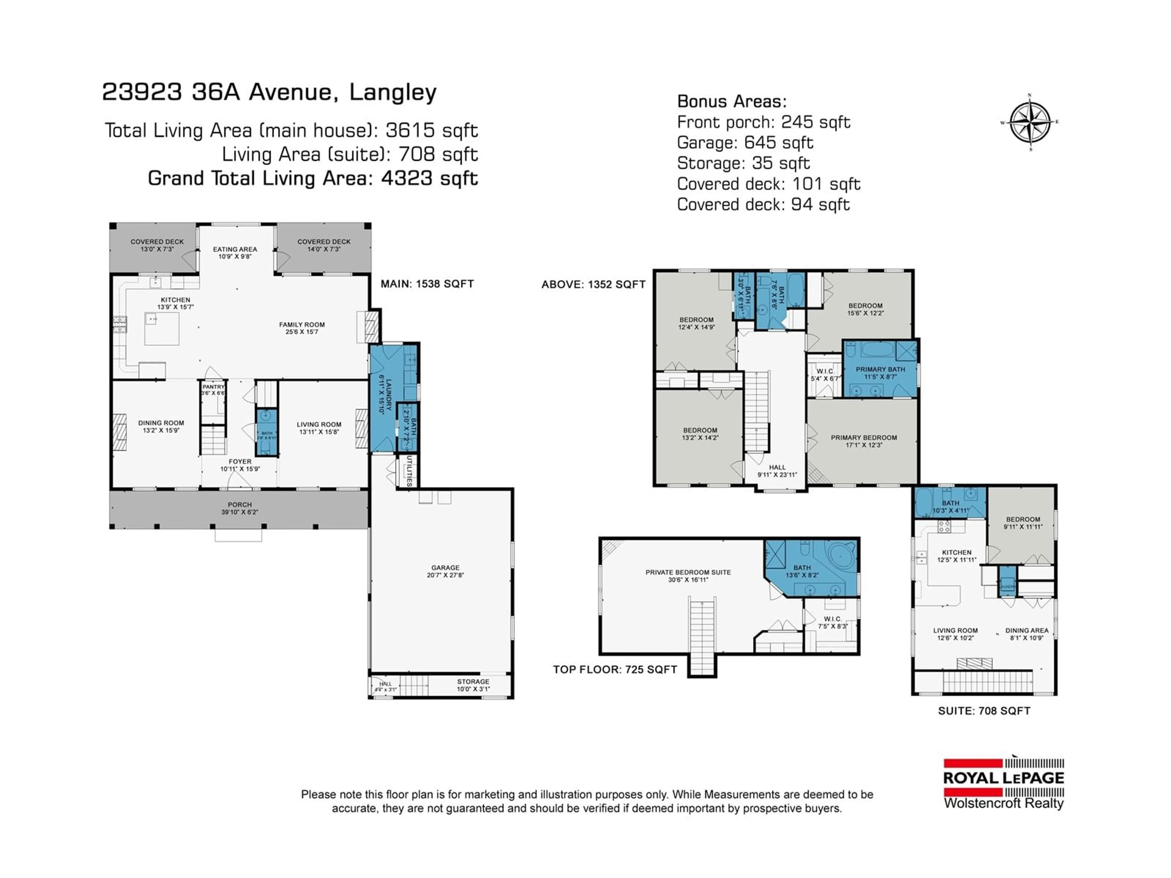 Floor plan for 23923 36A, Langley British Columbia V2Z2J6