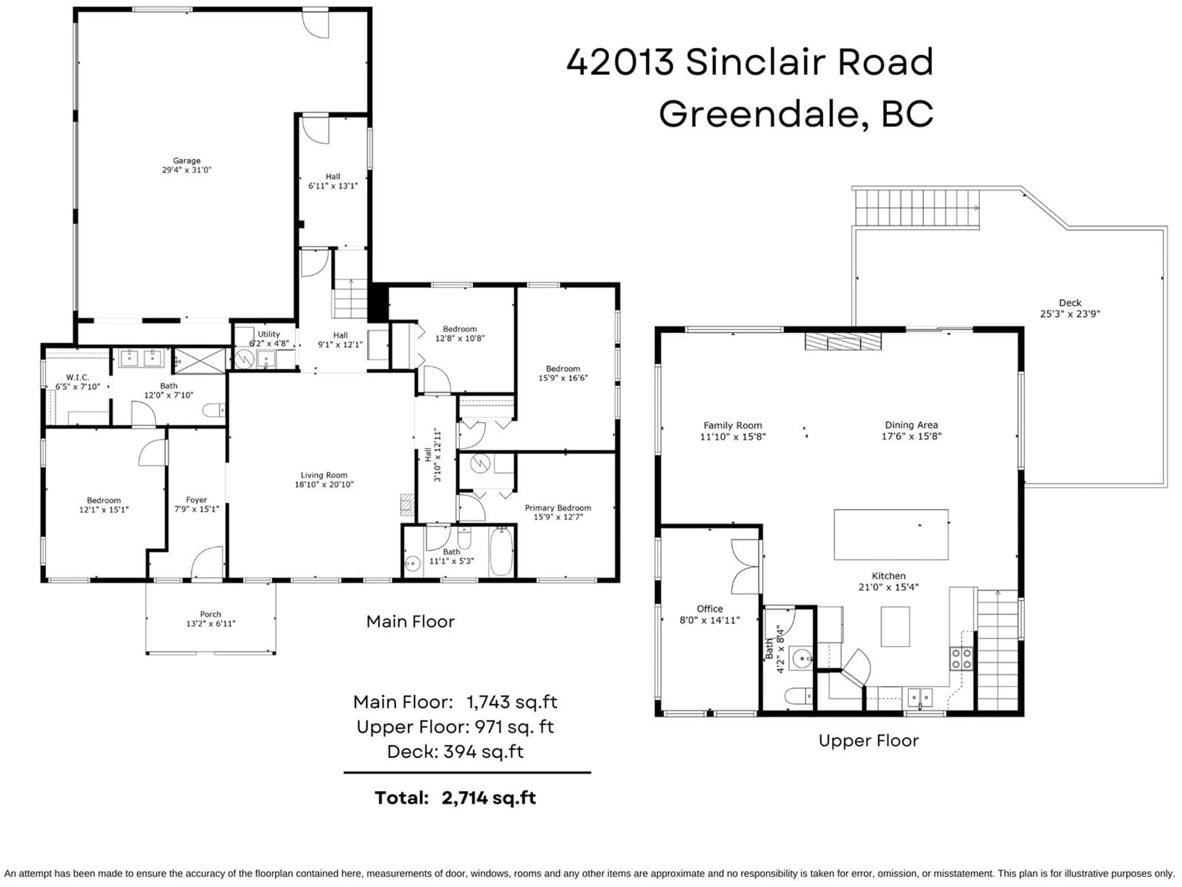 Floor plan for 42013 SINCLAIR ROAD, Chilliwack British Columbia V2R4N8