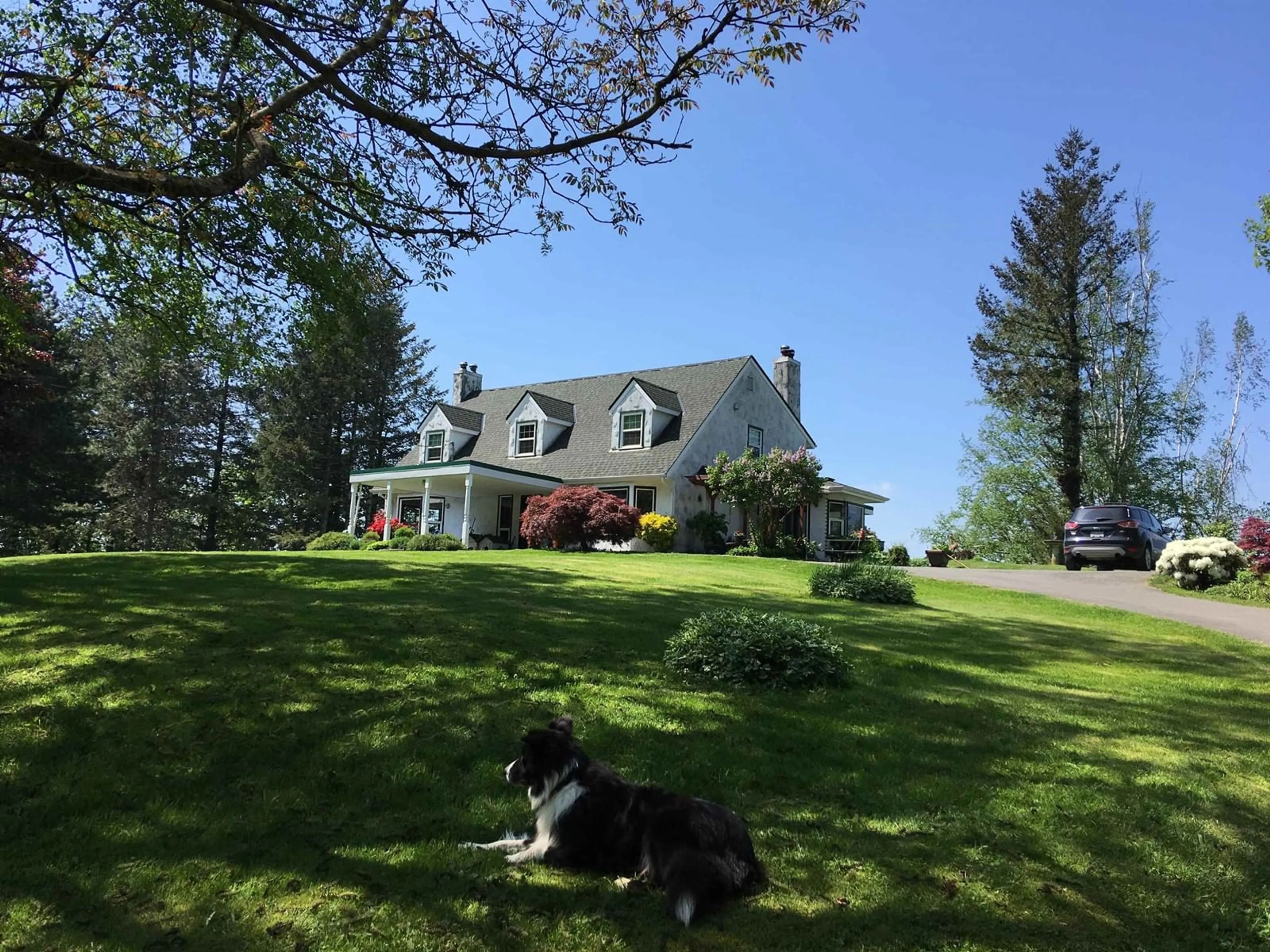 A pic from outside/outdoor area/front of a property/back of a property/a pic from drone, mountain view for 41313 OLD YALE, Abbotsford British Columbia V3G2S9