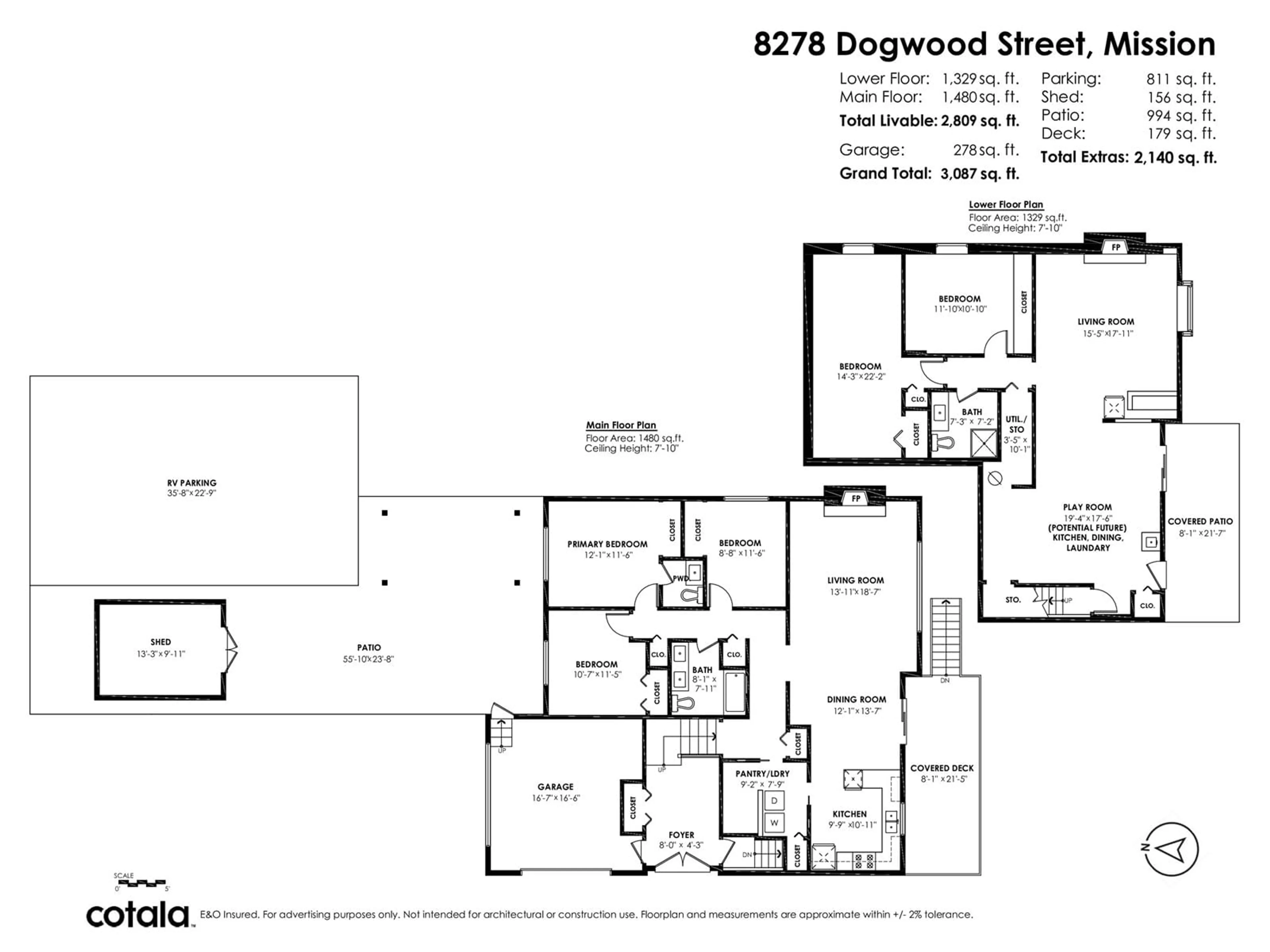 Floor plan for 8278 DOGWOOD STREET, Mission British Columbia V2V3R6