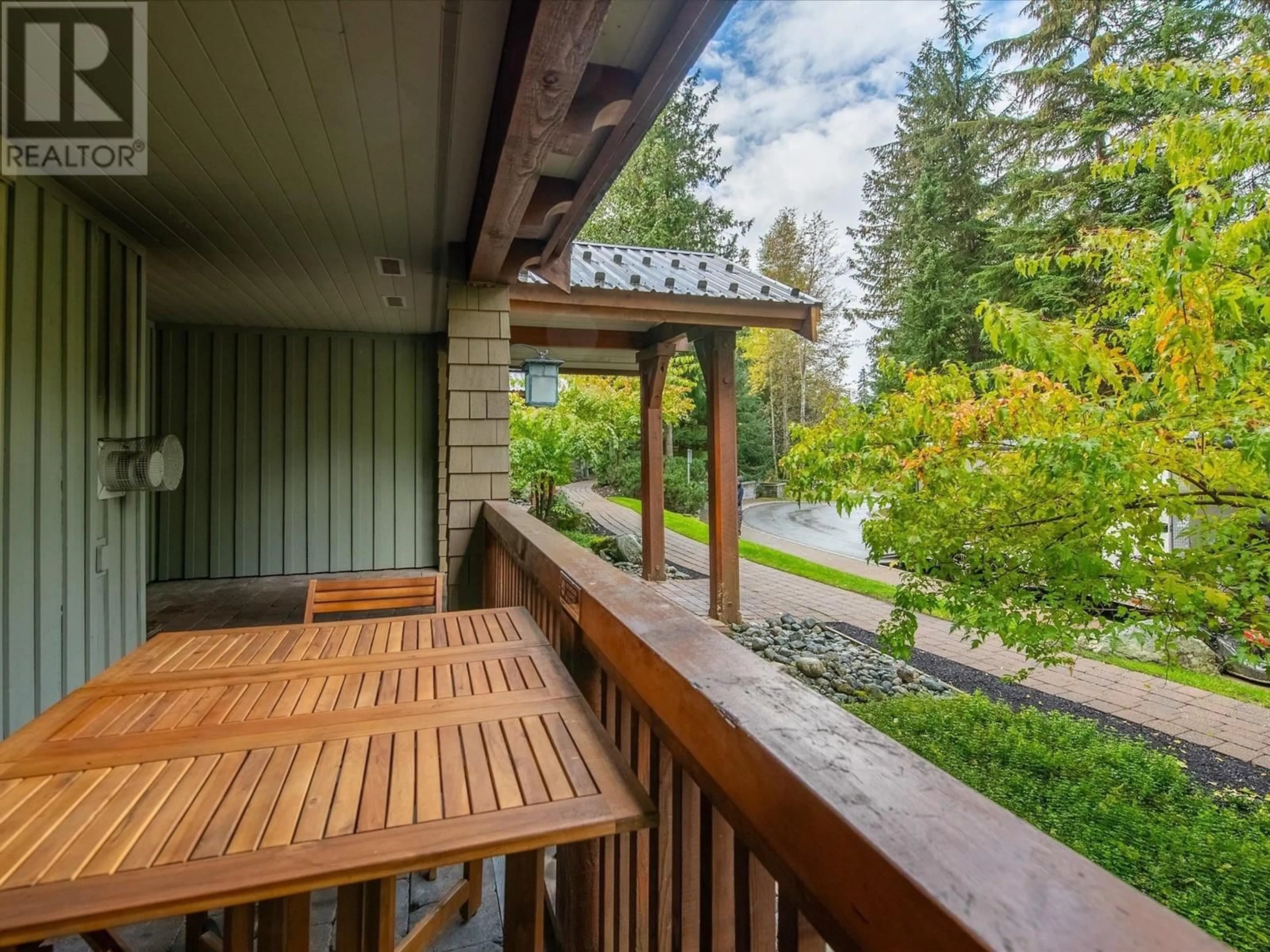 Patio, forest/trees view for 101 G1 4653 BLACKCOMB WAY, Whistler British Columbia V8E0Y9