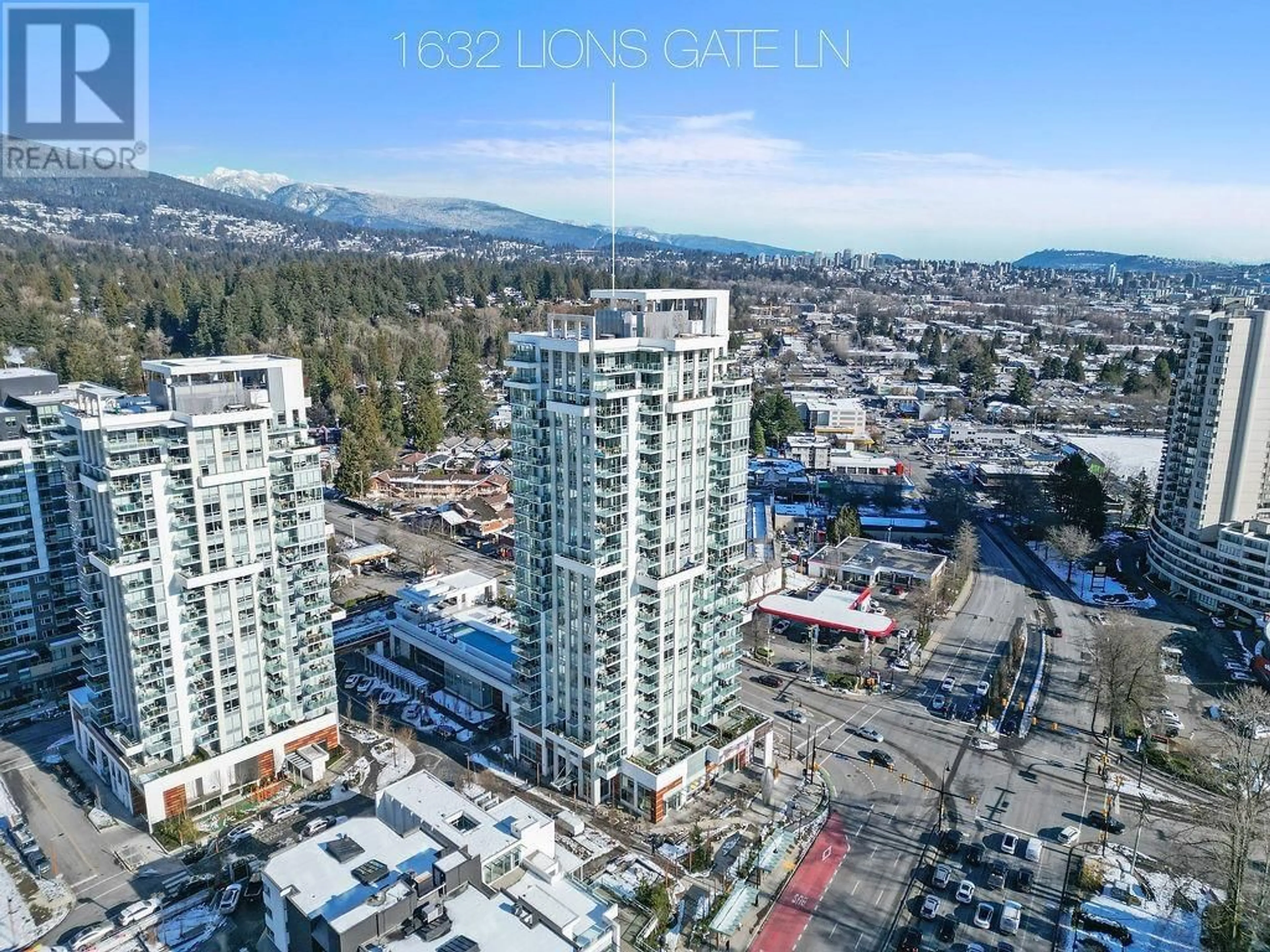 A pic from outside/outdoor area/front of a property/back of a property/a pic from drone, city buildings view from balcony for 2004 1632 LIONS GATE LANE, North Vancouver British Columbia V7P0E2