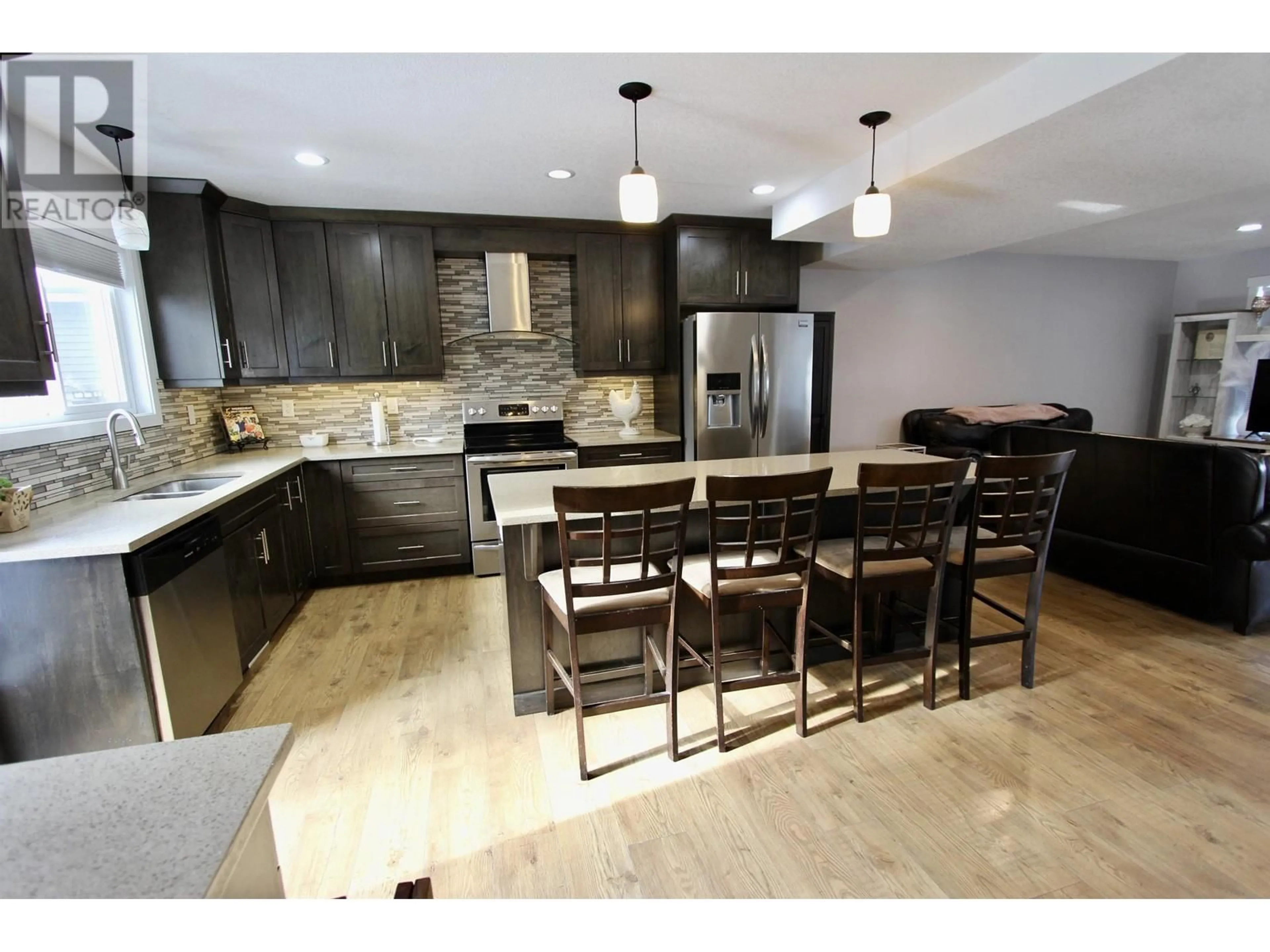 Open concept kitchen, ceramic/tile floor for 8029 STILLWATER CRESCENT, Prince George British Columbia V2N0C2