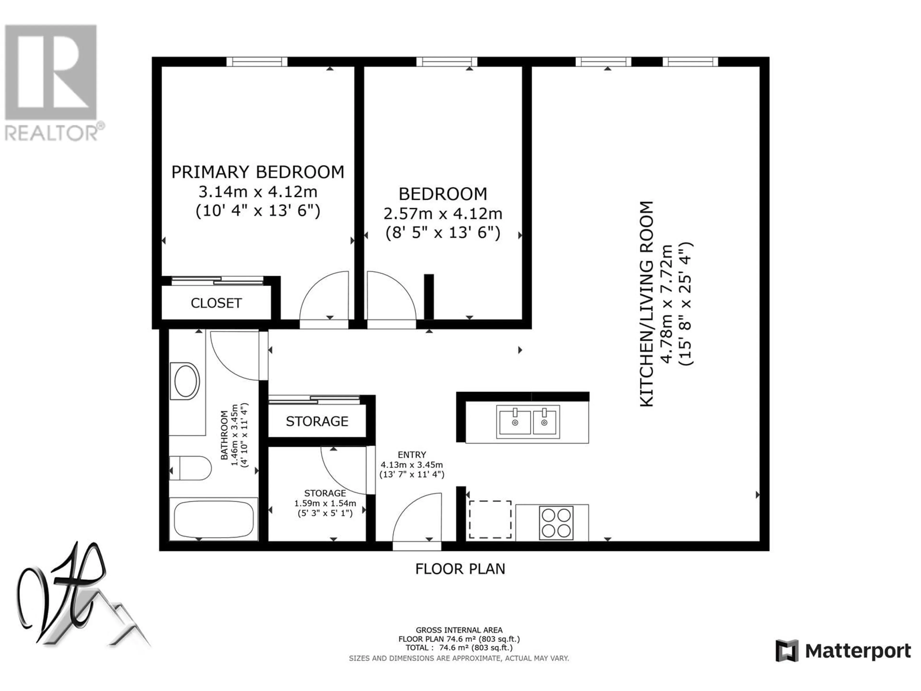 Floor plan for 107 398 RODDIS DRIVE, Quesnel British Columbia V2J1A6