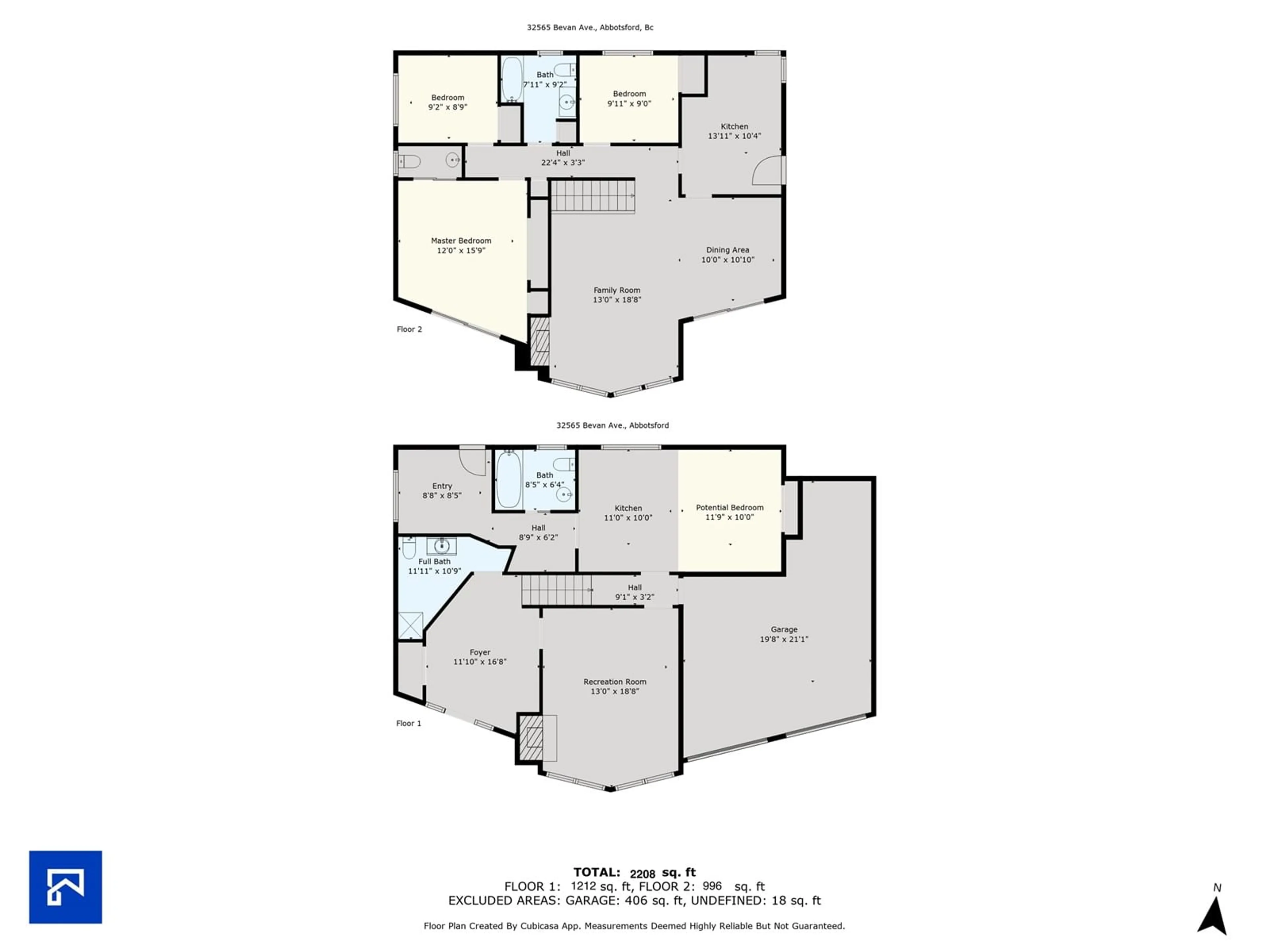 Floor plan for 32565 BEVAN AVENUE, Abbotsford British Columbia V2T3X5