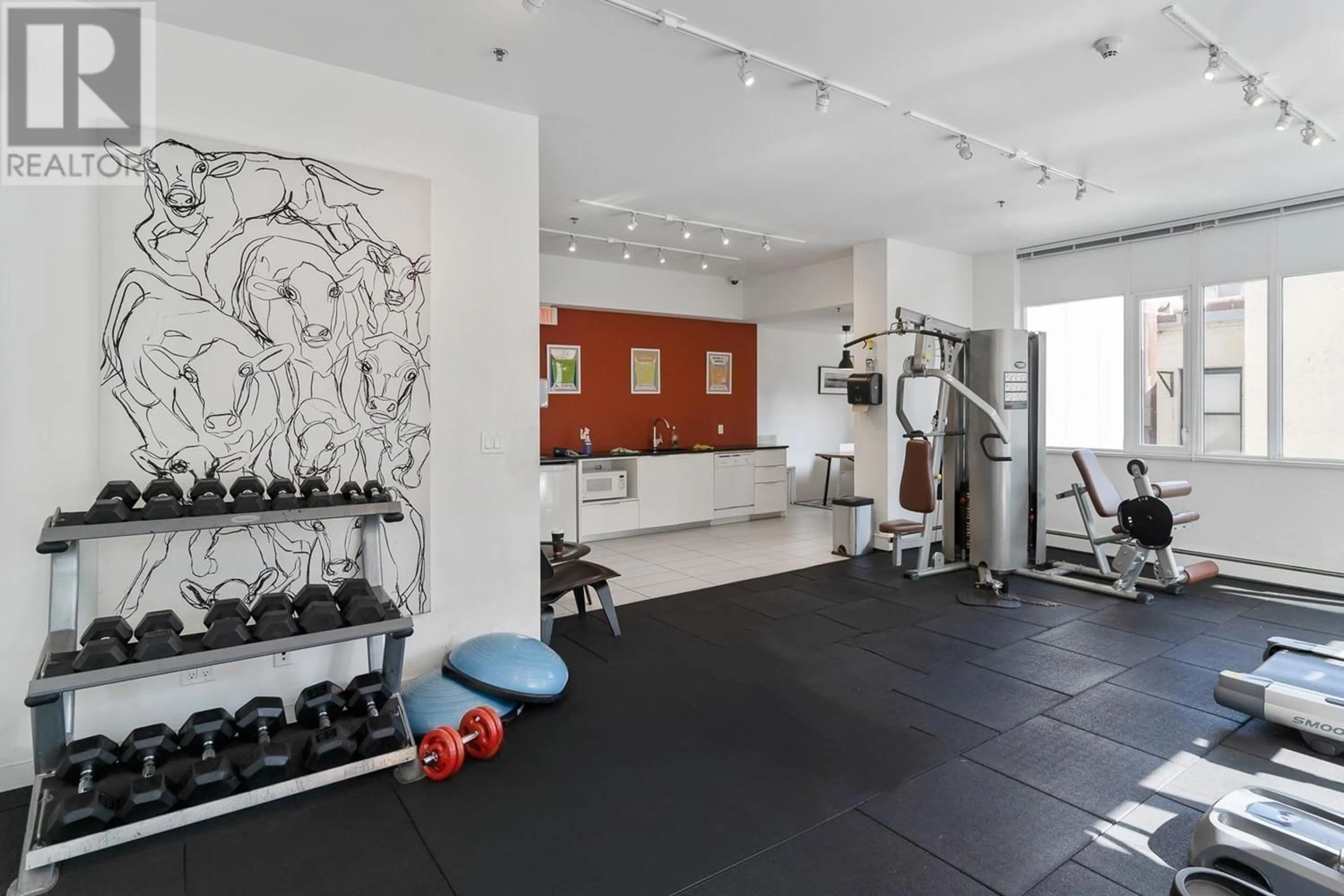 Gym or fitness room for 702 1325 ROLSTON STREET, Vancouver British Columbia V6B0M2