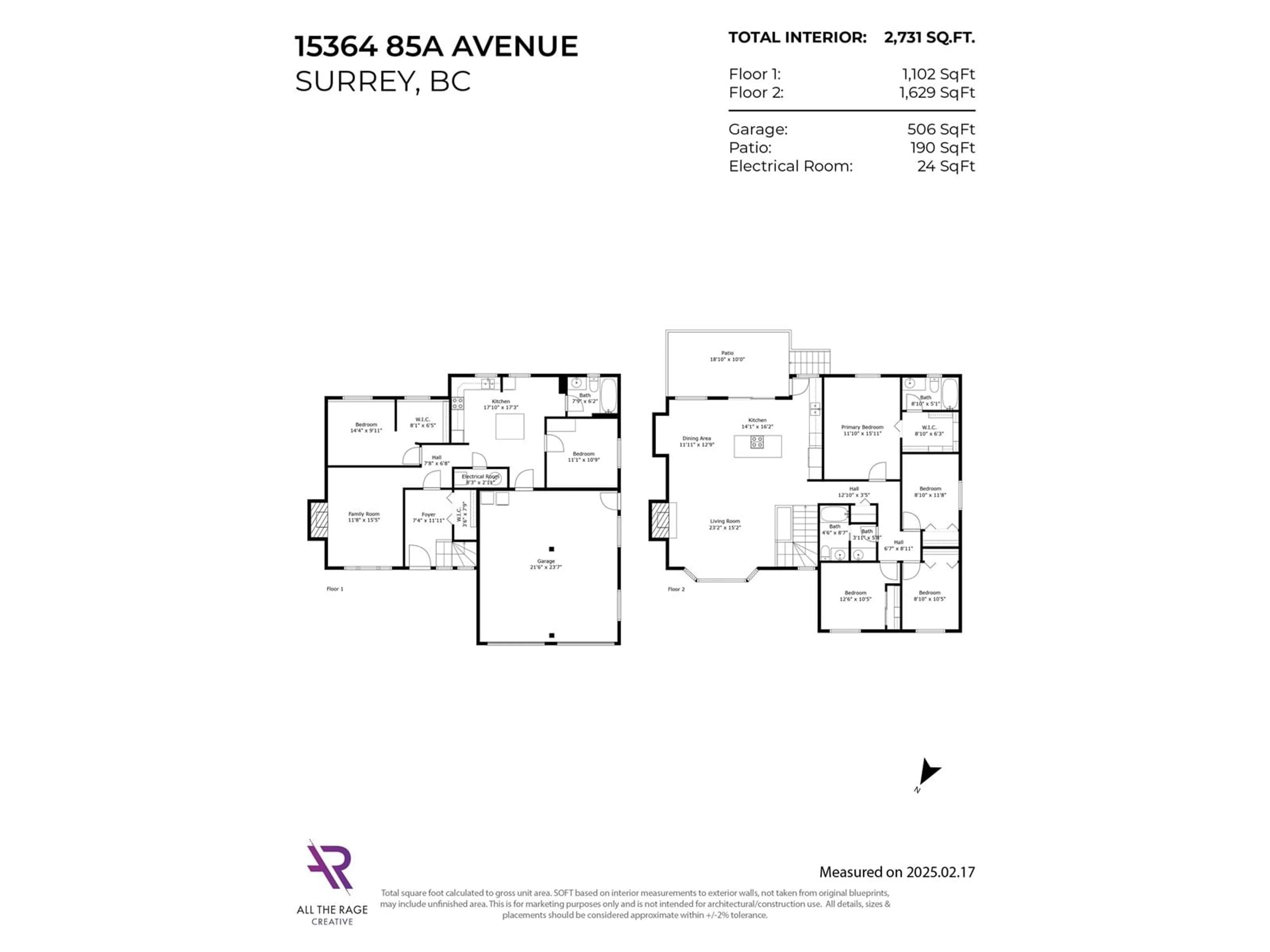 Floor plan for 15364 85A AVENUE, Surrey British Columbia V3S6J5