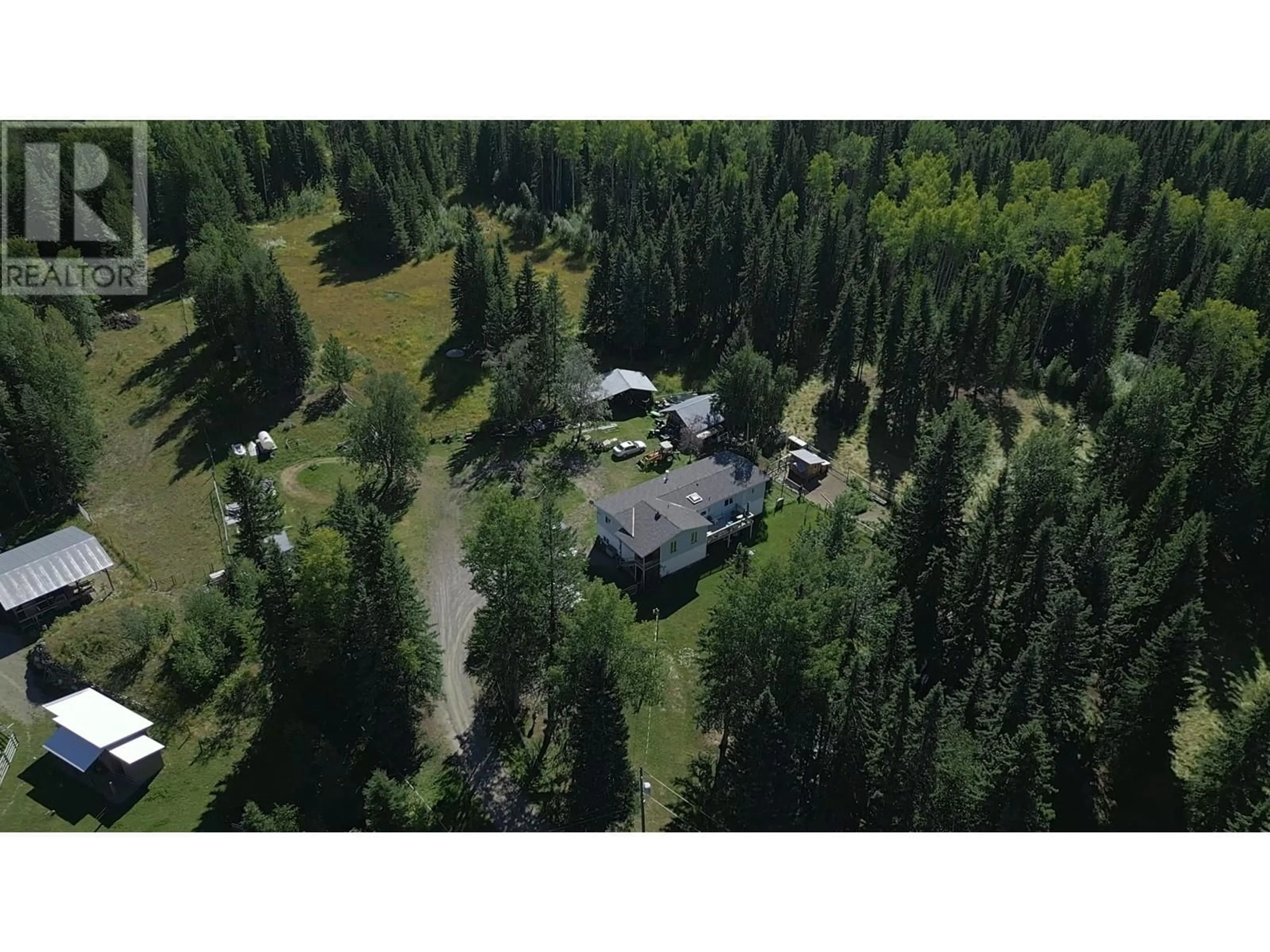 A pic from outside/outdoor area/front of a property/back of a property/a pic from drone, unknown for 3074 SIMMONS ROAD, Horsefly British Columbia V0L1L0