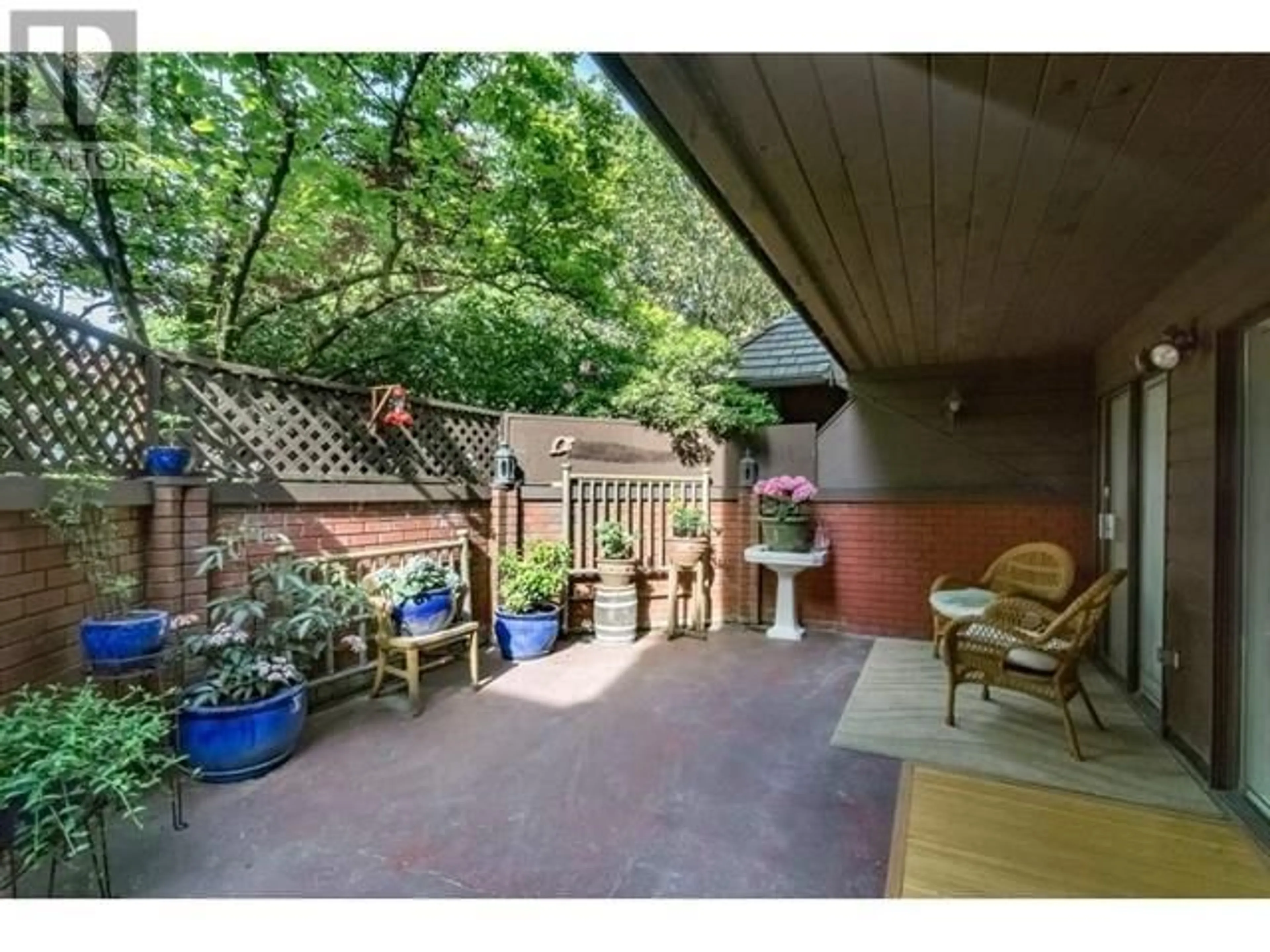 Patio, forest/trees view for 112 1720 W 12TH AVENUE, Vancouver British Columbia V6J2E6