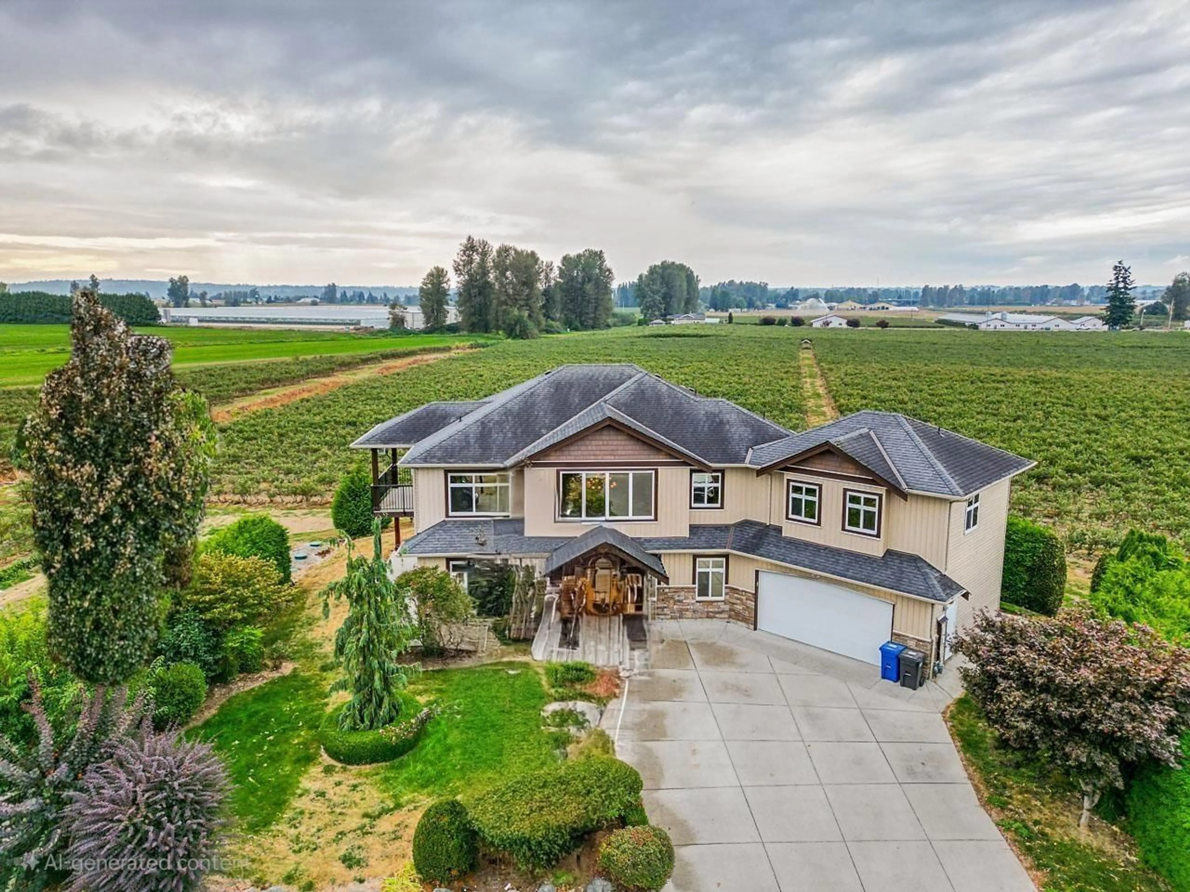 A pic from outside/outdoor area/front of a property/back of a property/a pic from drone, water/lake/river/ocean view for 6277 BELL ROAD, Abbotsford British Columbia V3G1M6