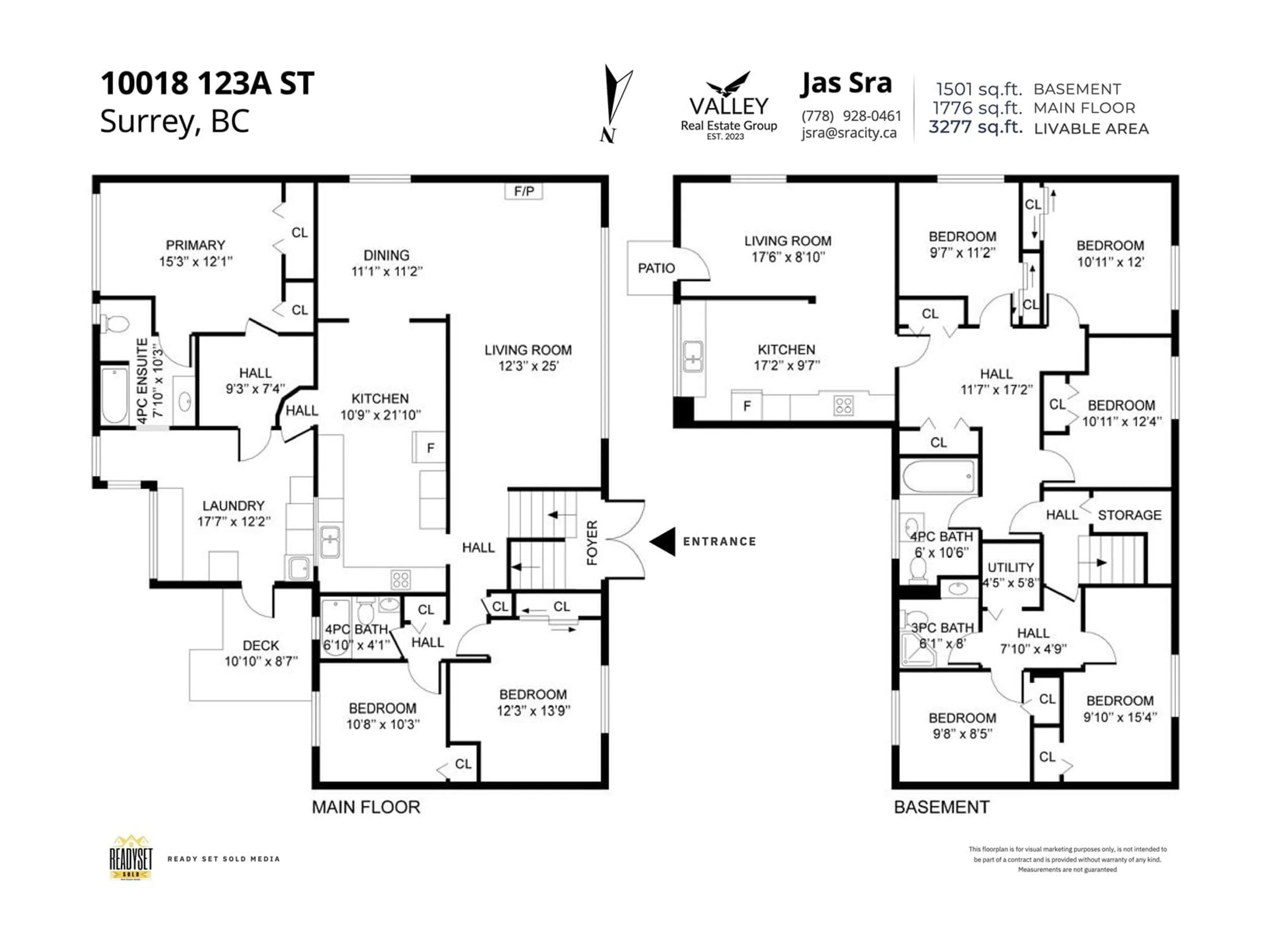 Floor plan for 10018 123A STREET, Surrey British Columbia V3V4R4