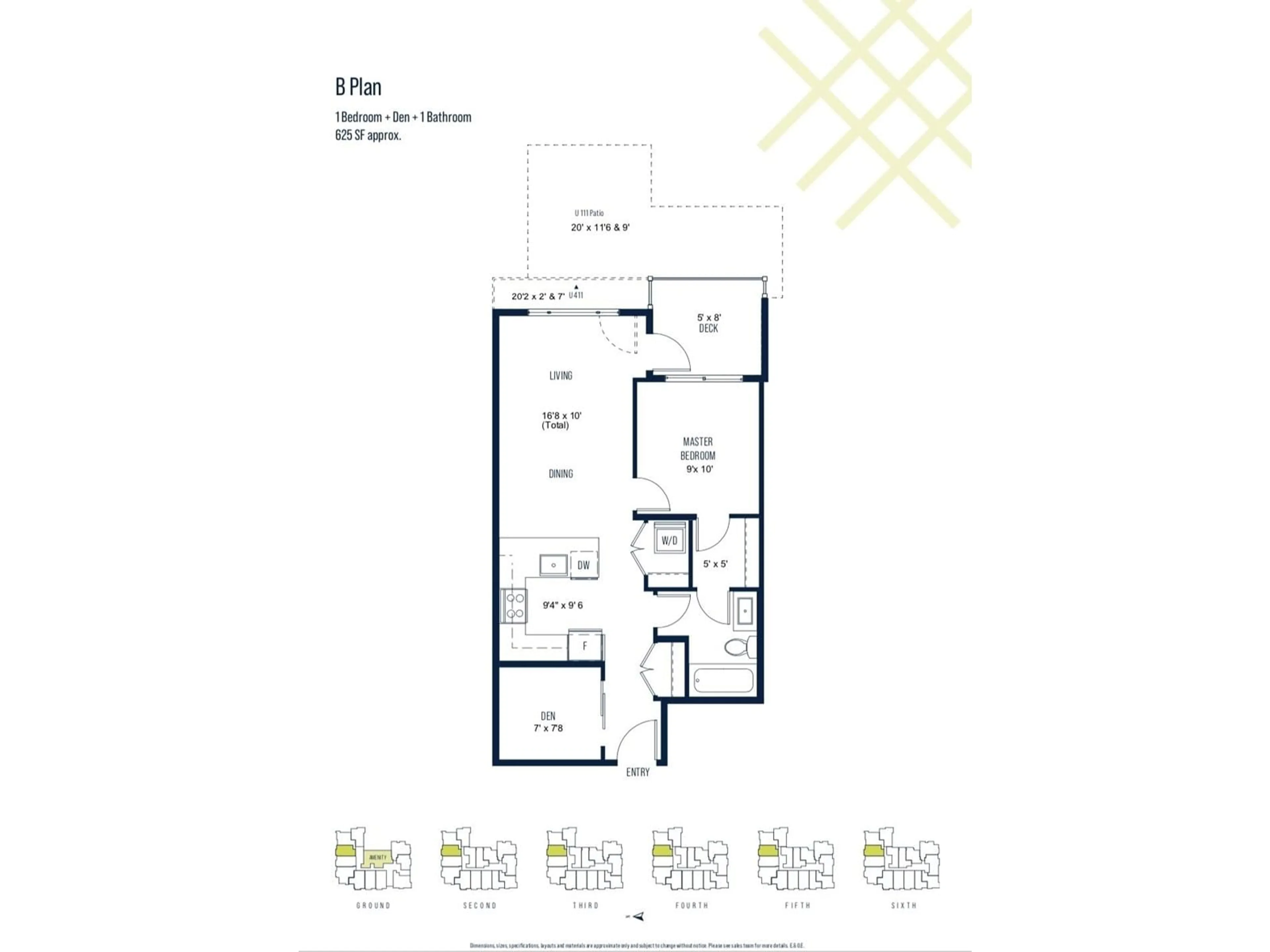 Floor plan for 211 - 10778 138, Surrey British Columbia V3T0S5