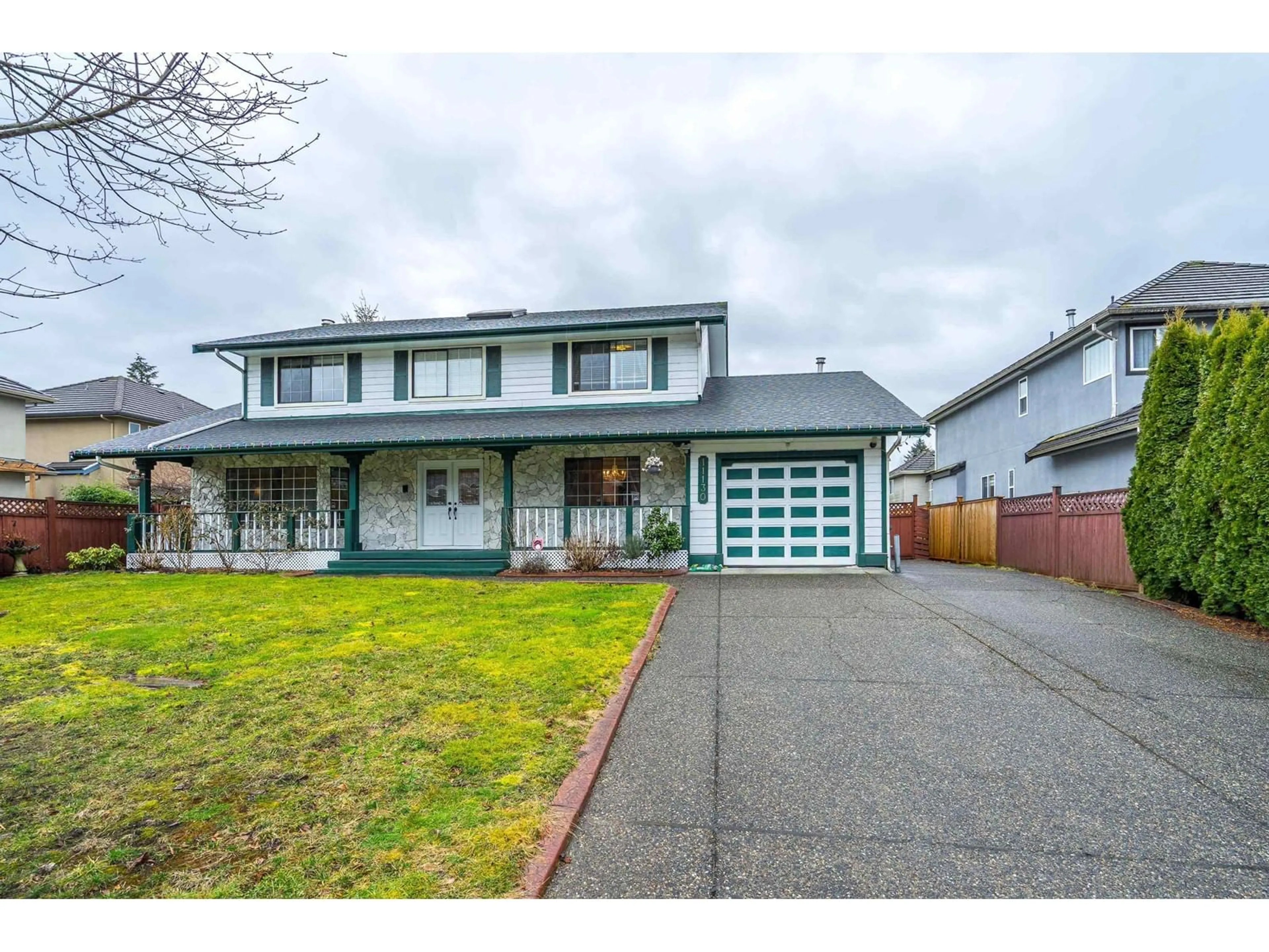 Home with vinyl exterior material, street for 11130 158, Surrey British Columbia V4N5B4