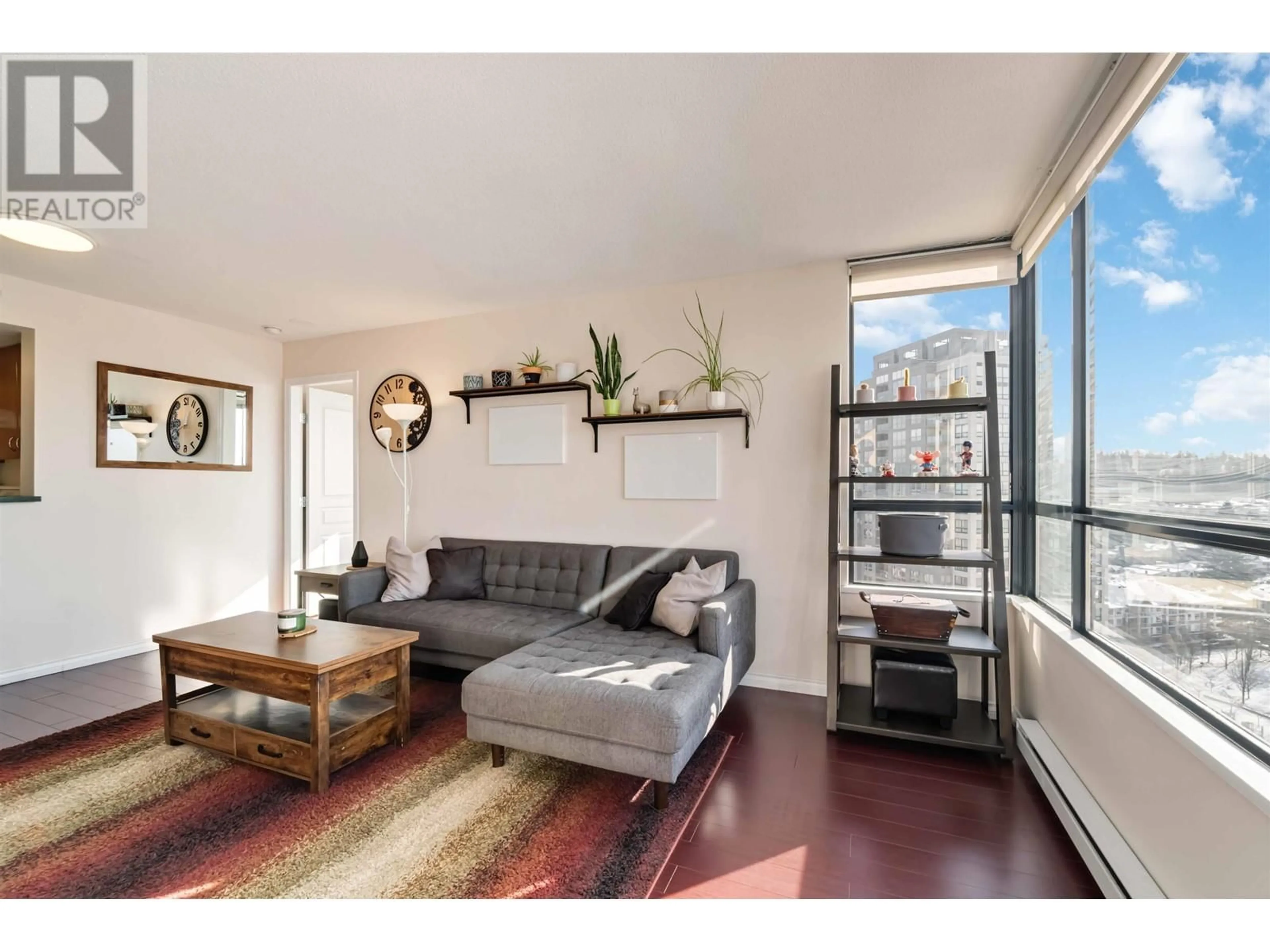 Living room with furniture, wood/laminate floor for 1903 5288 MELBOURNE STREET, Vancouver British Columbia V5R6E6